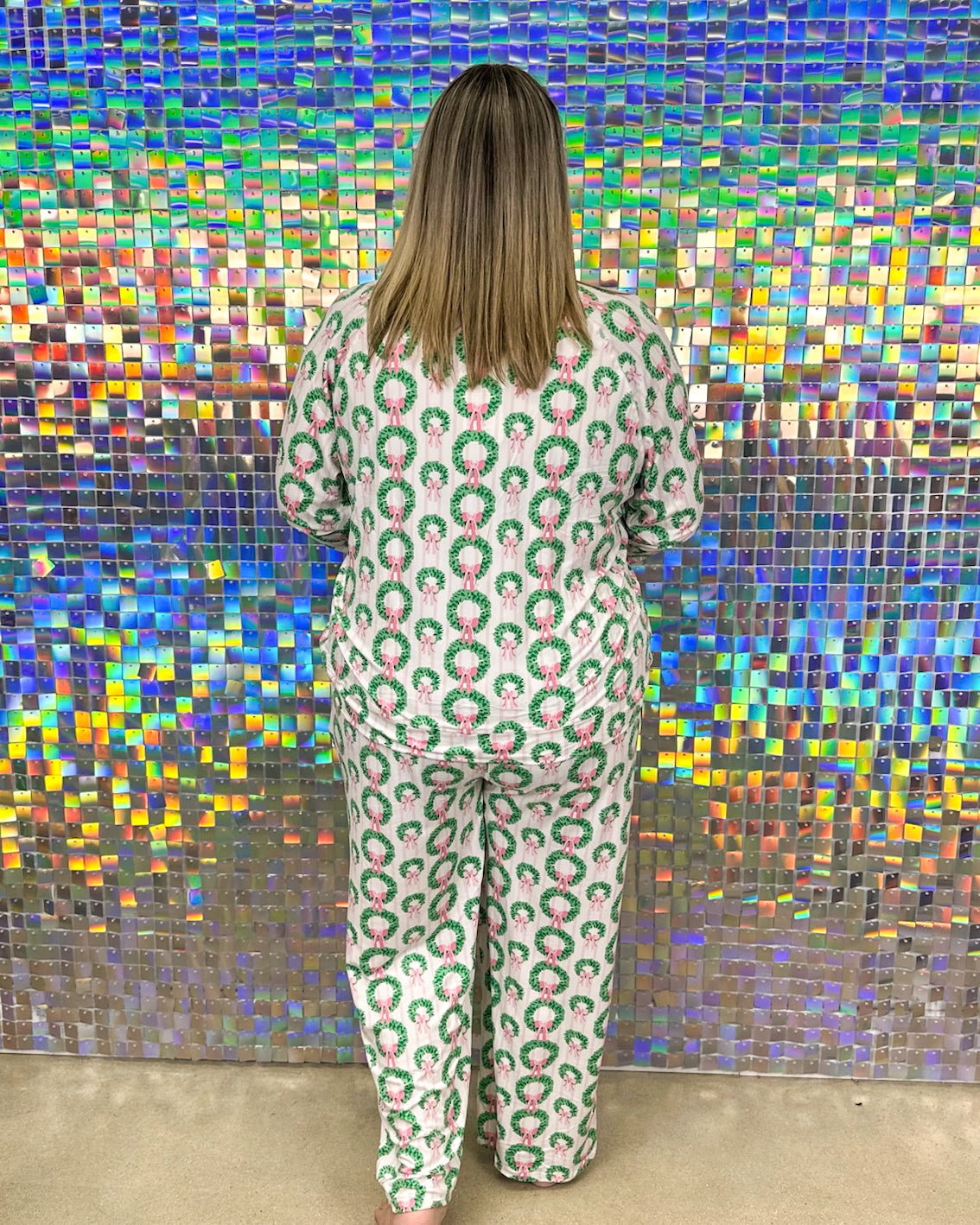 Annie Pant Set - Rosy Wreaths