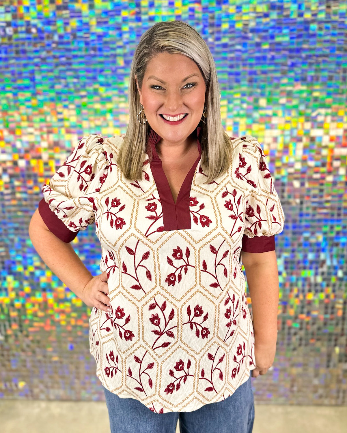 Celeste Top - Garnet