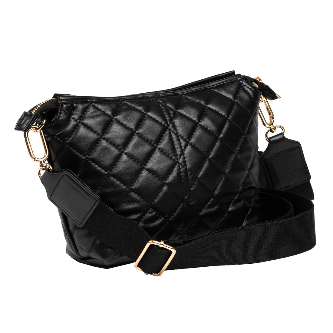 SCOUT Emily Crossbody - Black Quilted