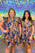 Umgee Fantastic Find Dress - Navy, v-neck, tiered, pattern, print, blue, floral, plus size, sleeveless