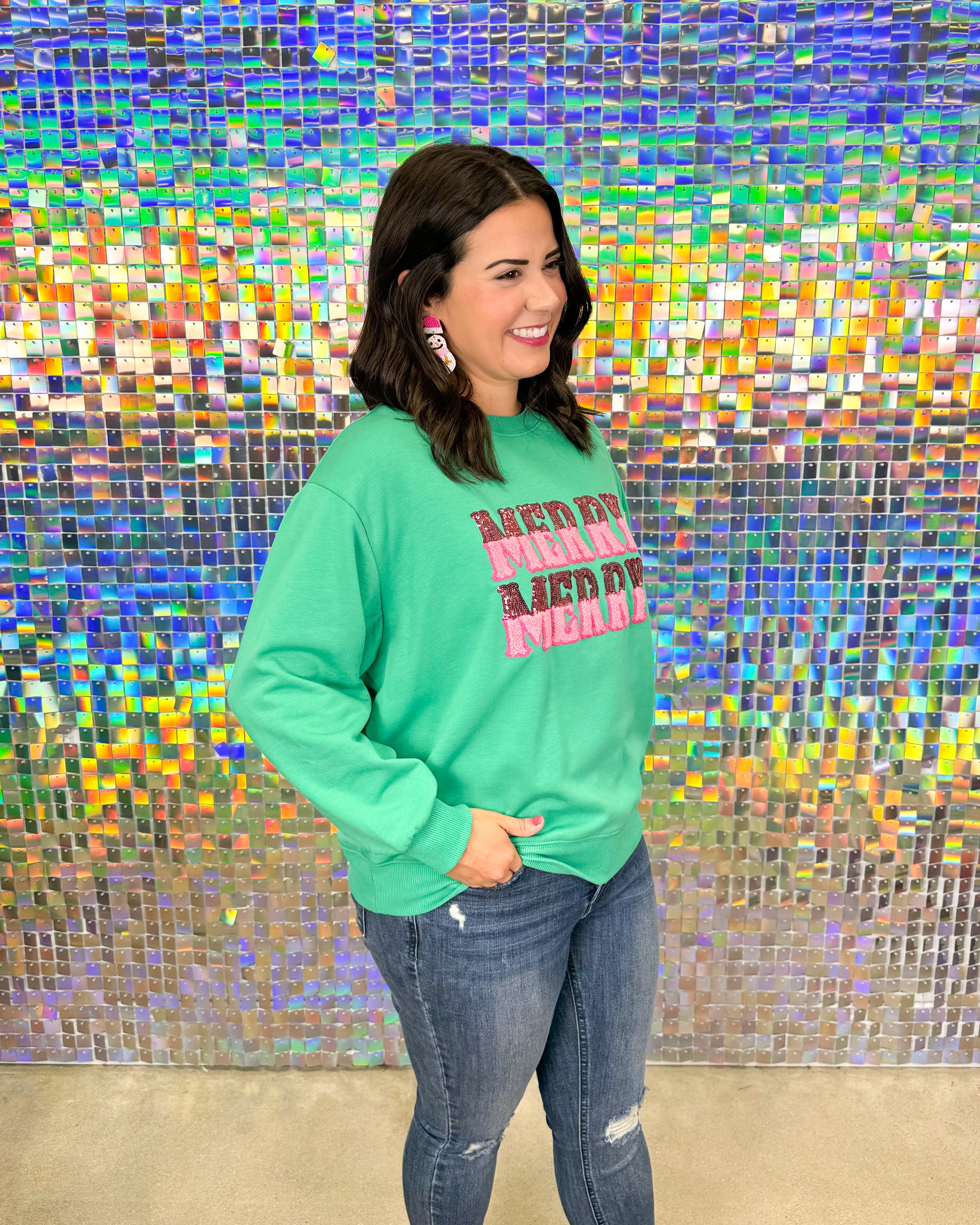 Sarah Merry Merry Sweatshirt - Green