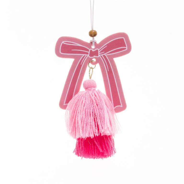 Mary Square Car Air Freshener - Bow