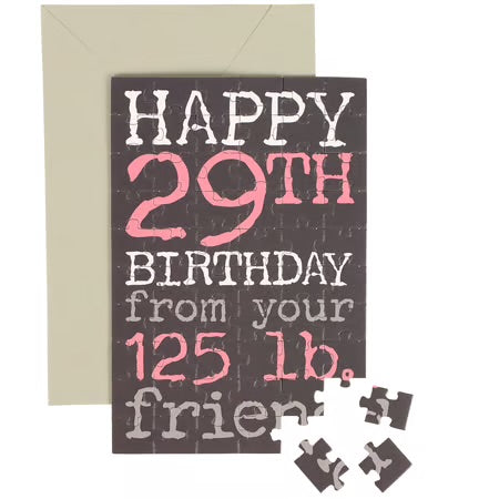 Puzzle Card - Happy Birthday