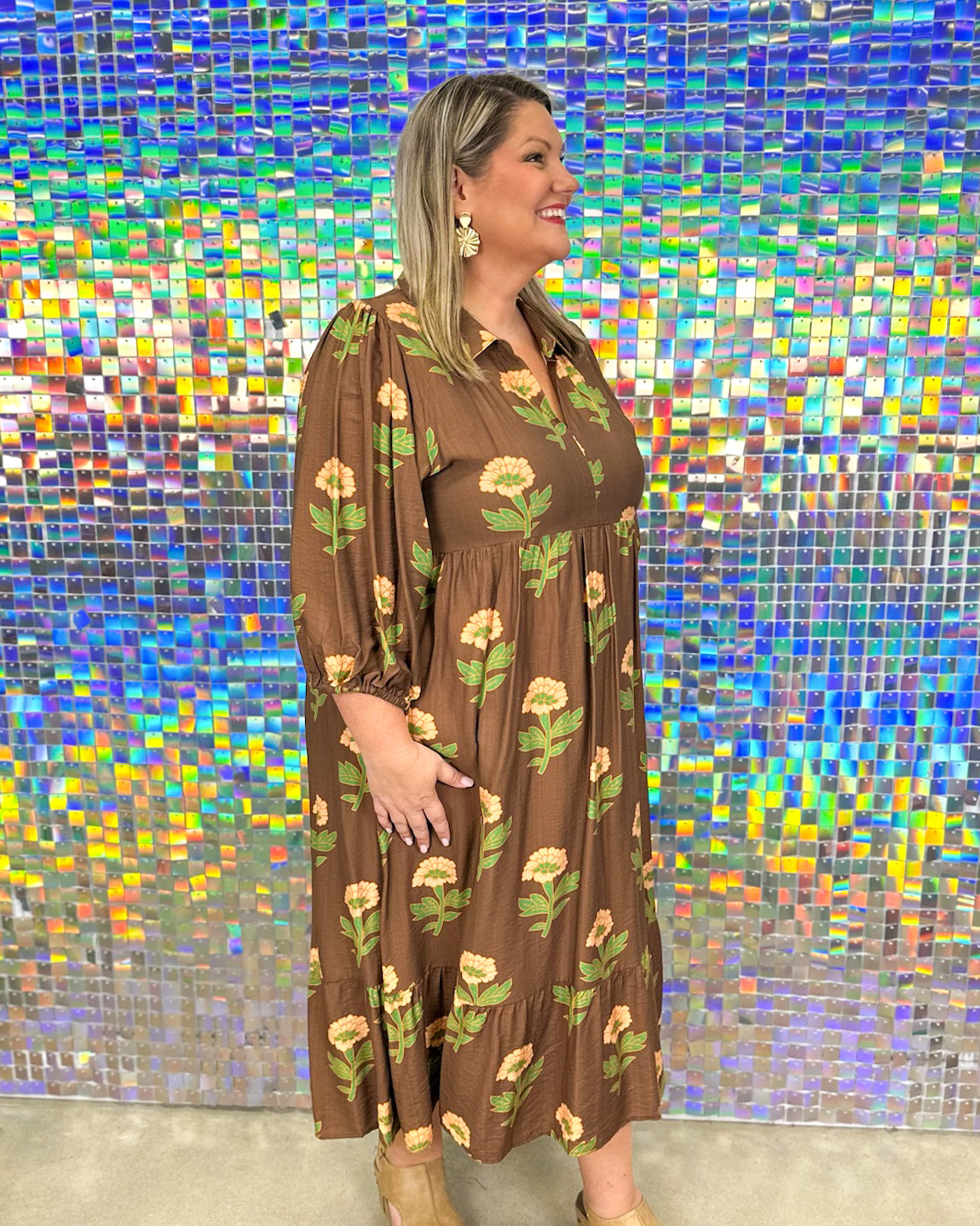 Camille Dress - Brown