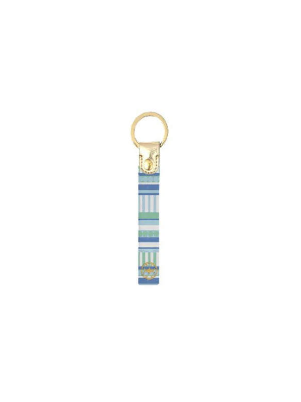 Mary Square Skinny Key Fob-Simply Striped