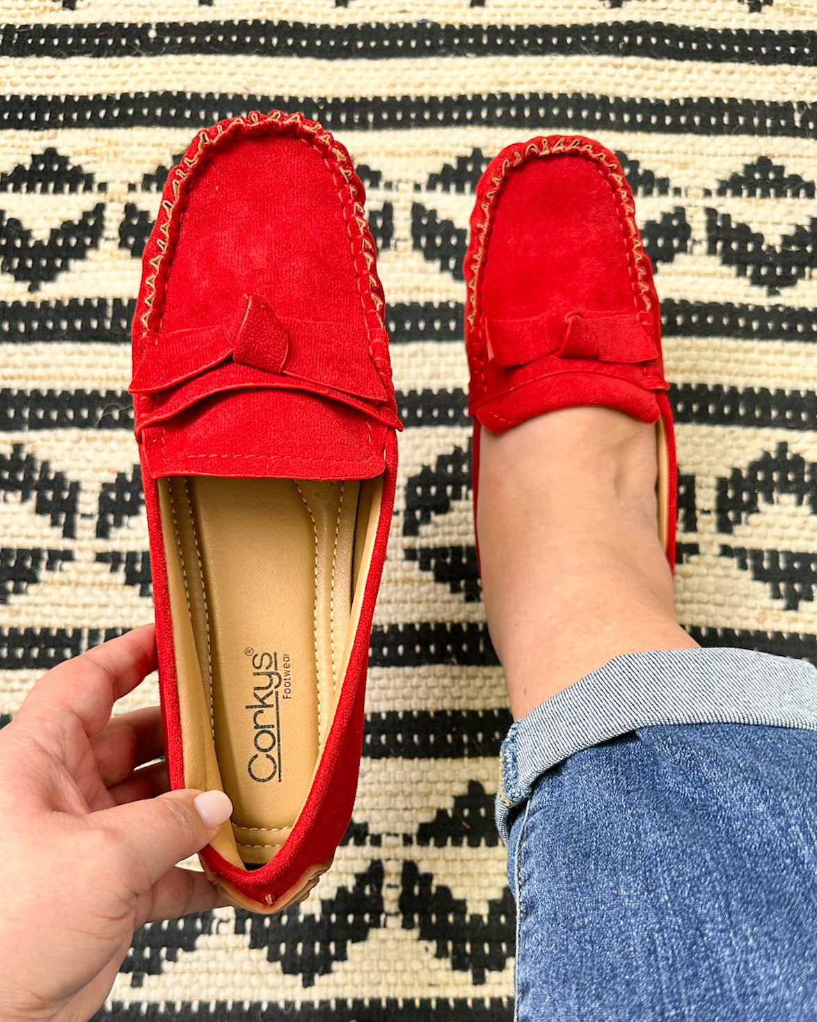 Driving Miss Daisy Loafer - Red