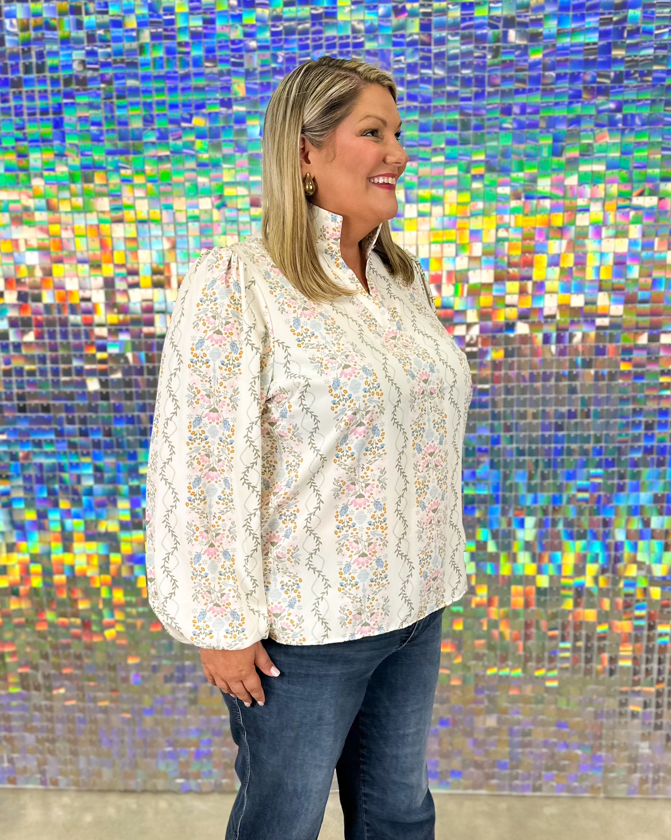 FINAL SALE - Kayla Ivy Lane Top - Ivory