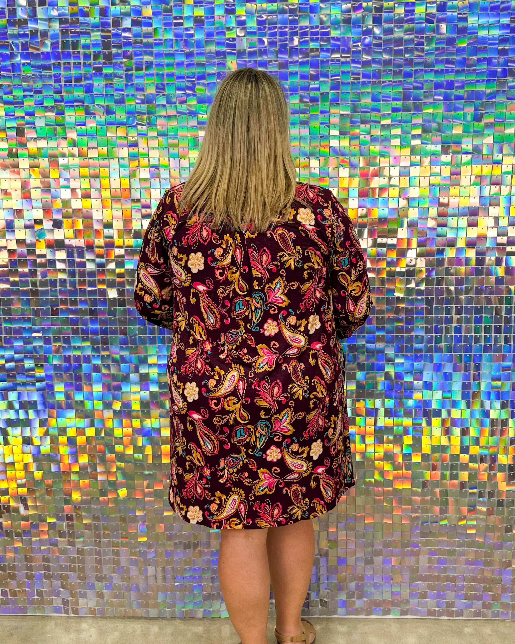 FINAL SALE Scarlett Dress - Wine