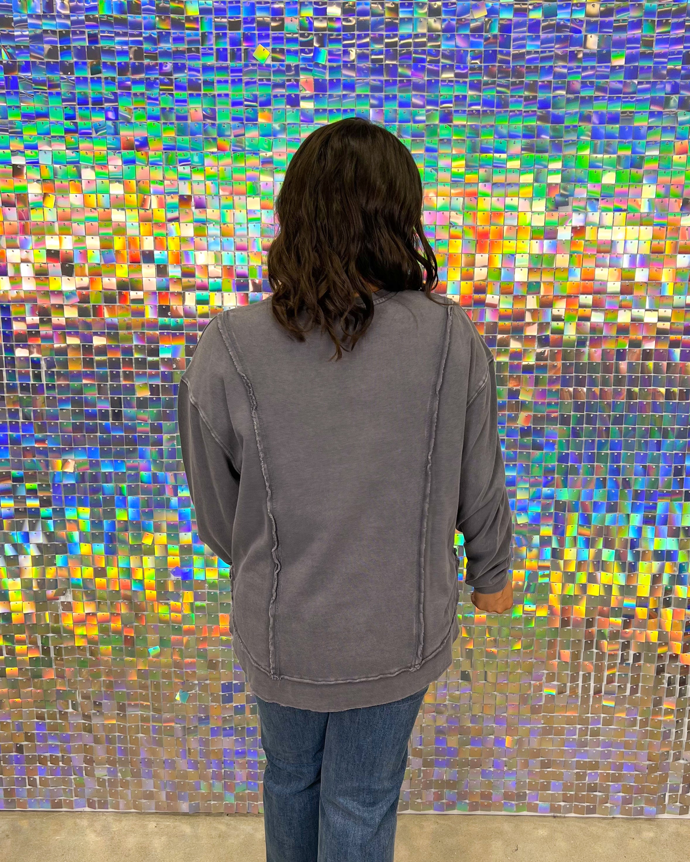 Z Supply Replay Sweatshirt - Black Sand