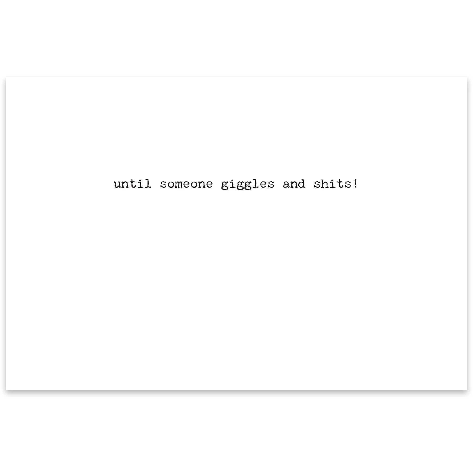 Greeting Card - Giggles