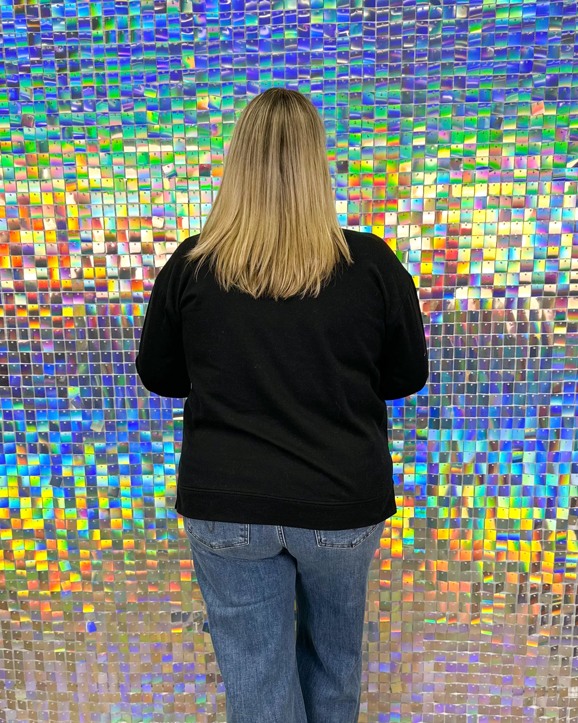 Halloween Sparkle Sweatshirt - Black