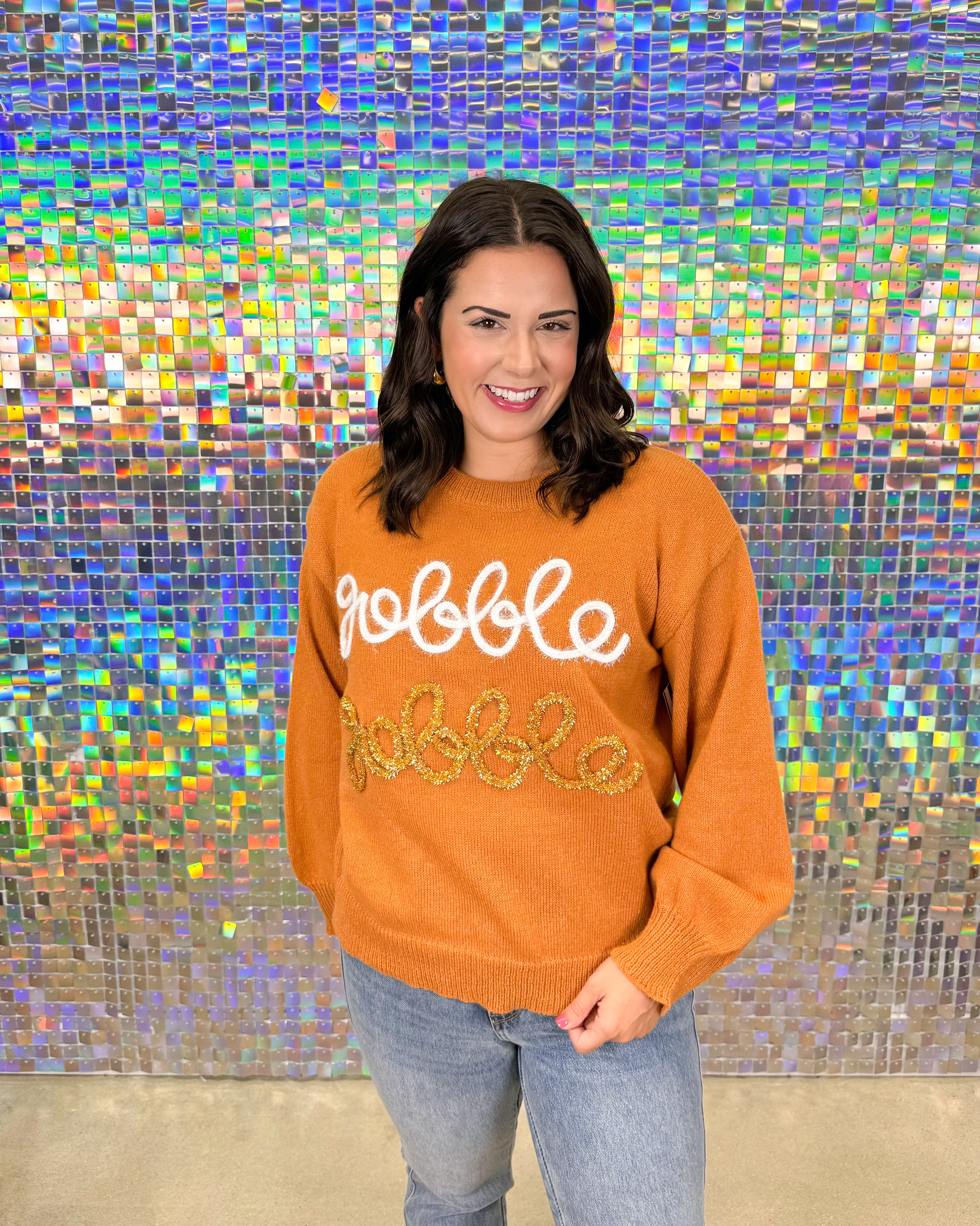 Bibi Gobble Gobble Sweater - Rust