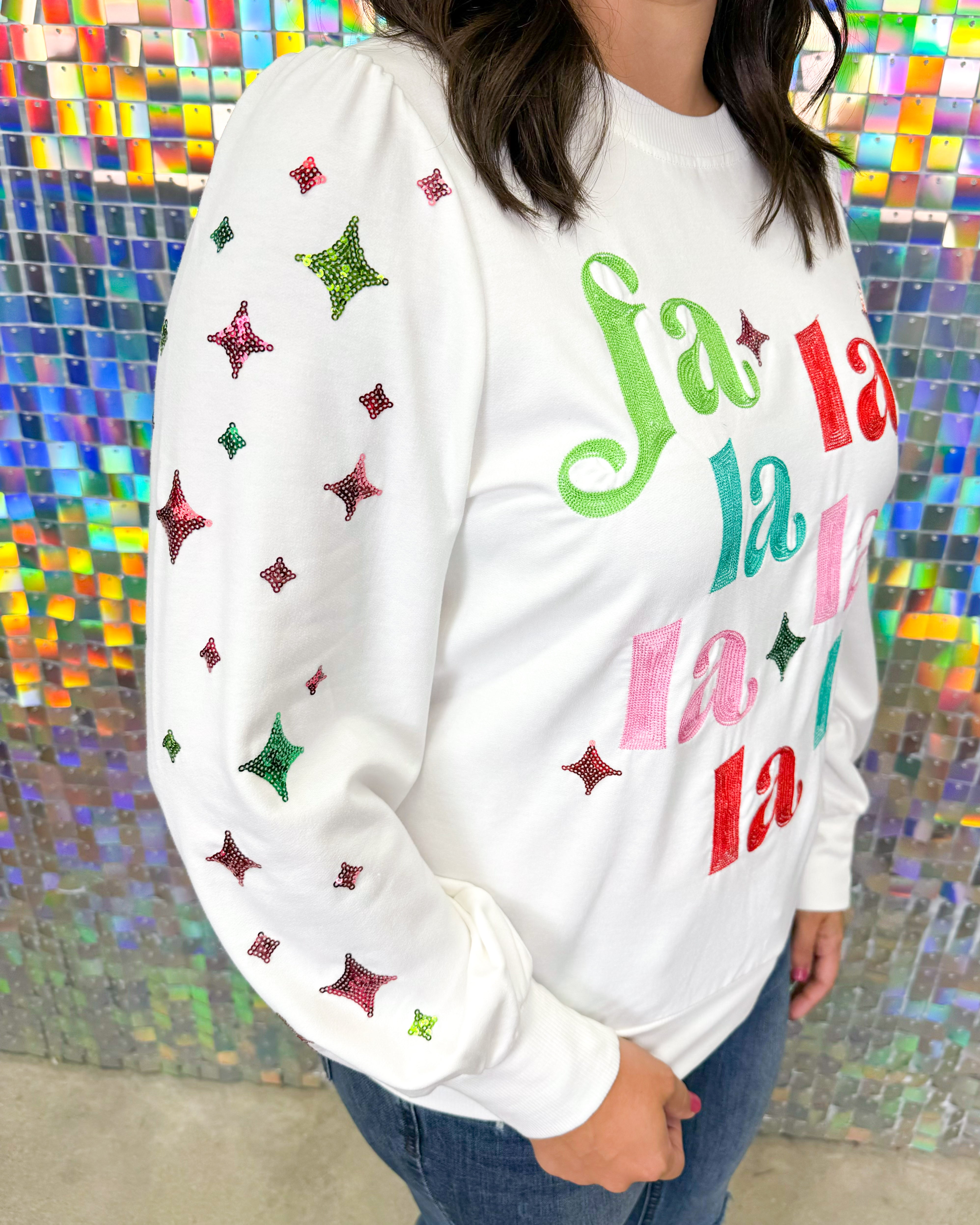 Shelby Fa La La Sweatshirt - Pink