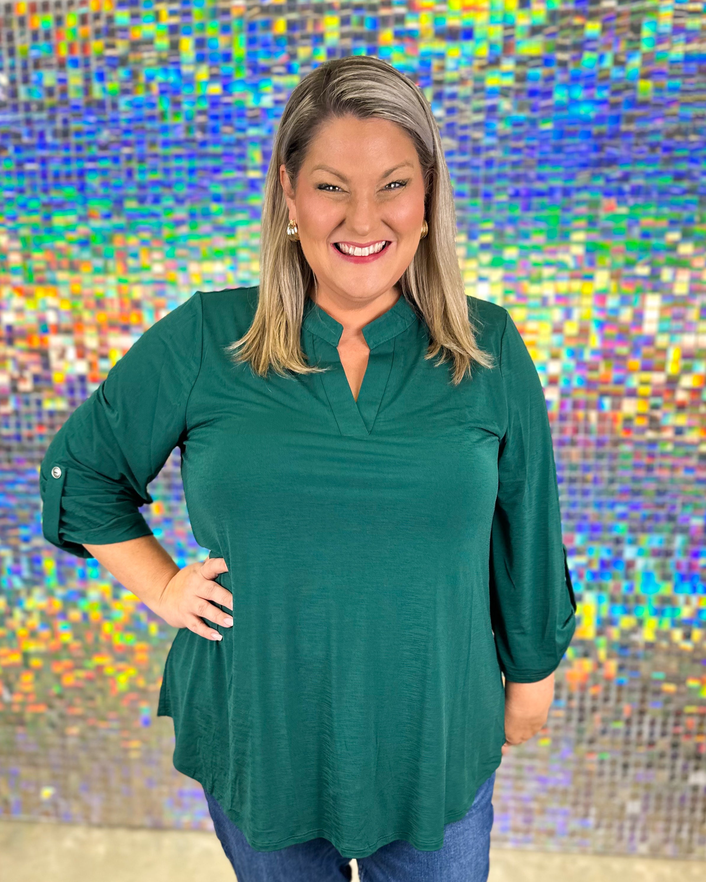 Lizzy Top - Jewel Green