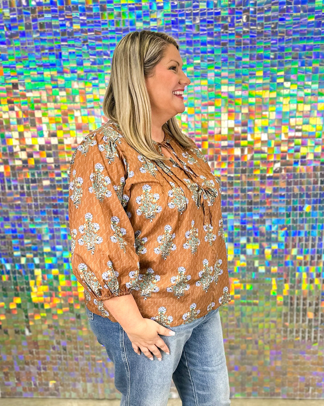 Primrose Top - Brown Mix