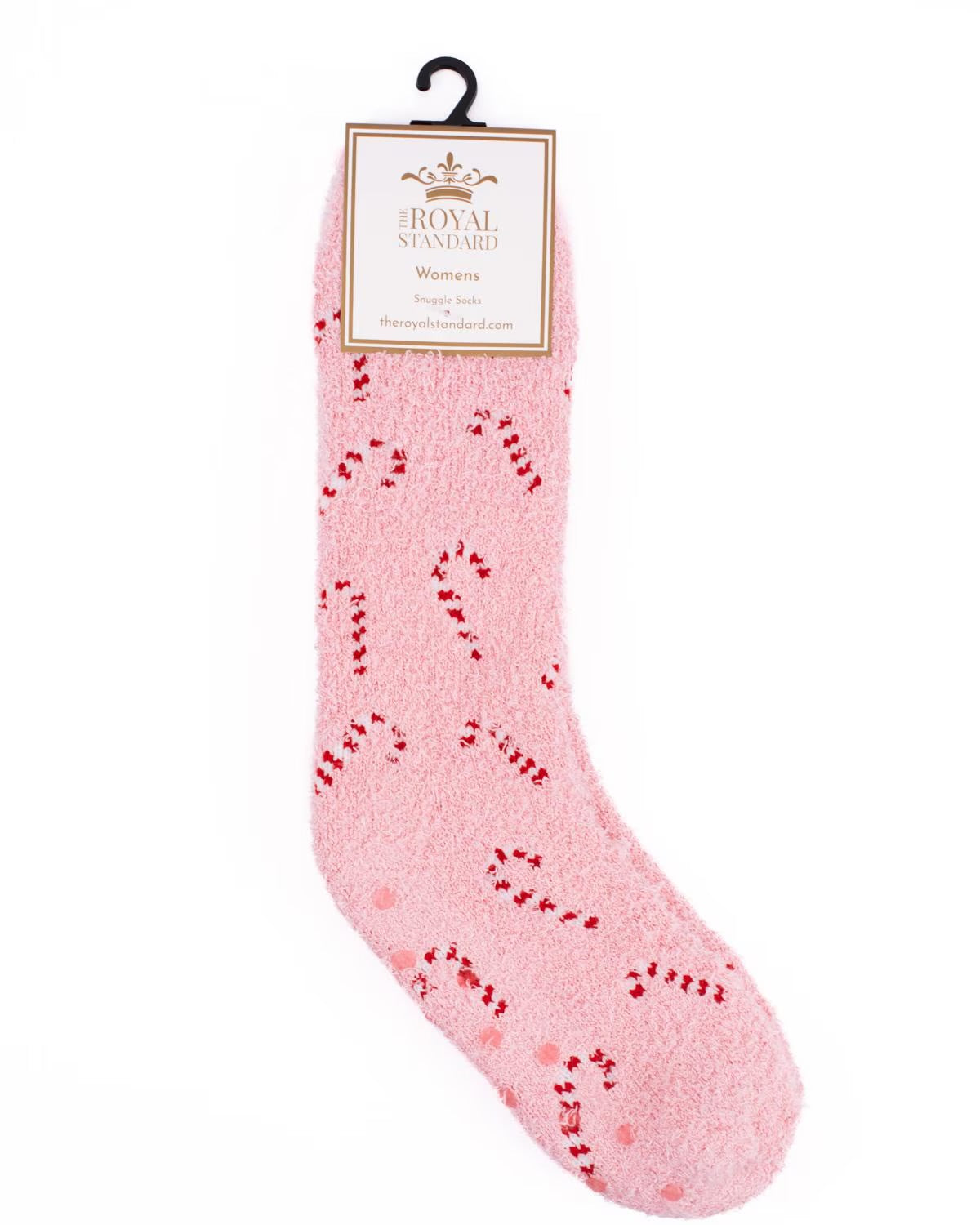 Women’s Candy Cane Cutie Snuggle Socks - Light Pink
