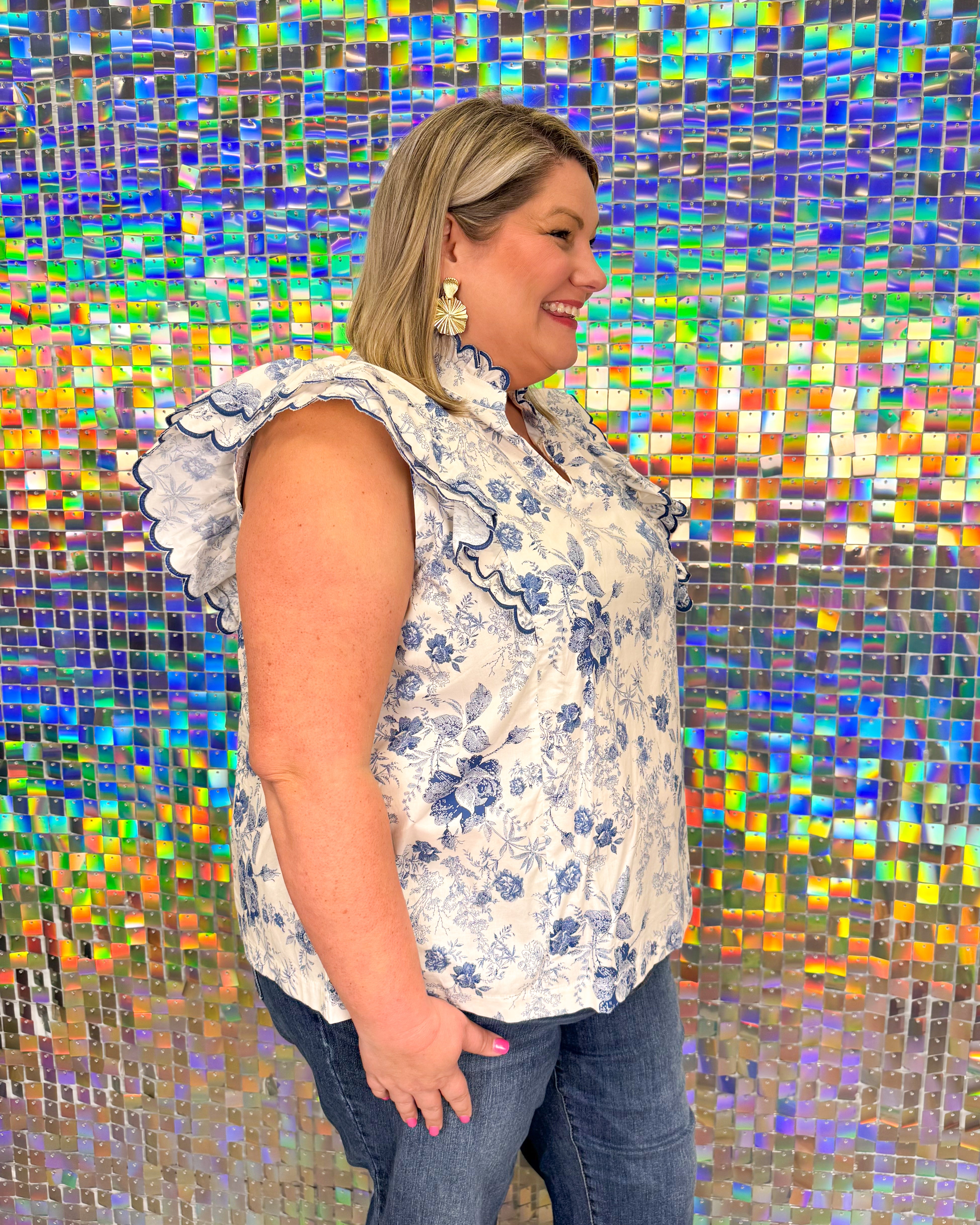 Chantilly Top - Blue