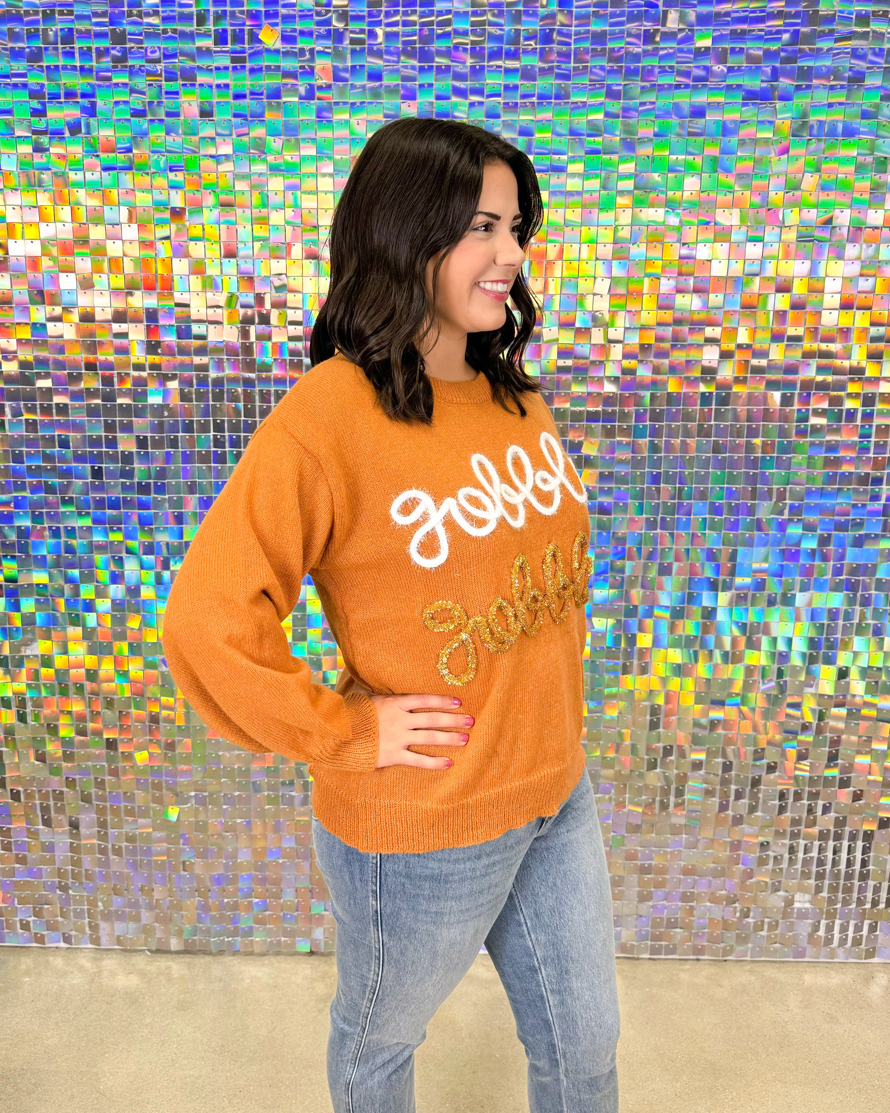 Bibi Gobble Gobble Sweater - Rust