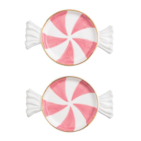 Candy Tidbit Plate - Pink