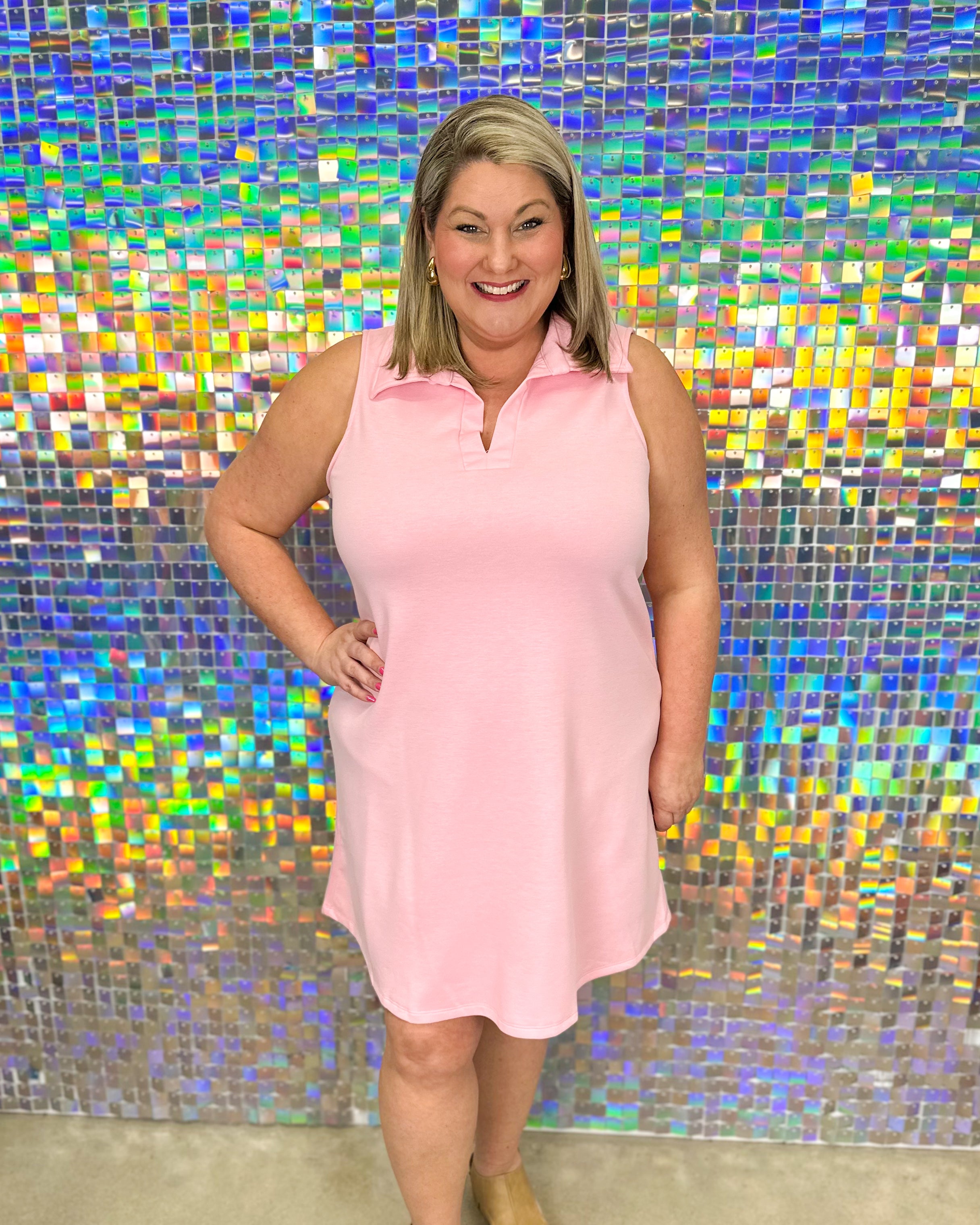 FINAL SALE Cruise Dress - Blush Pink