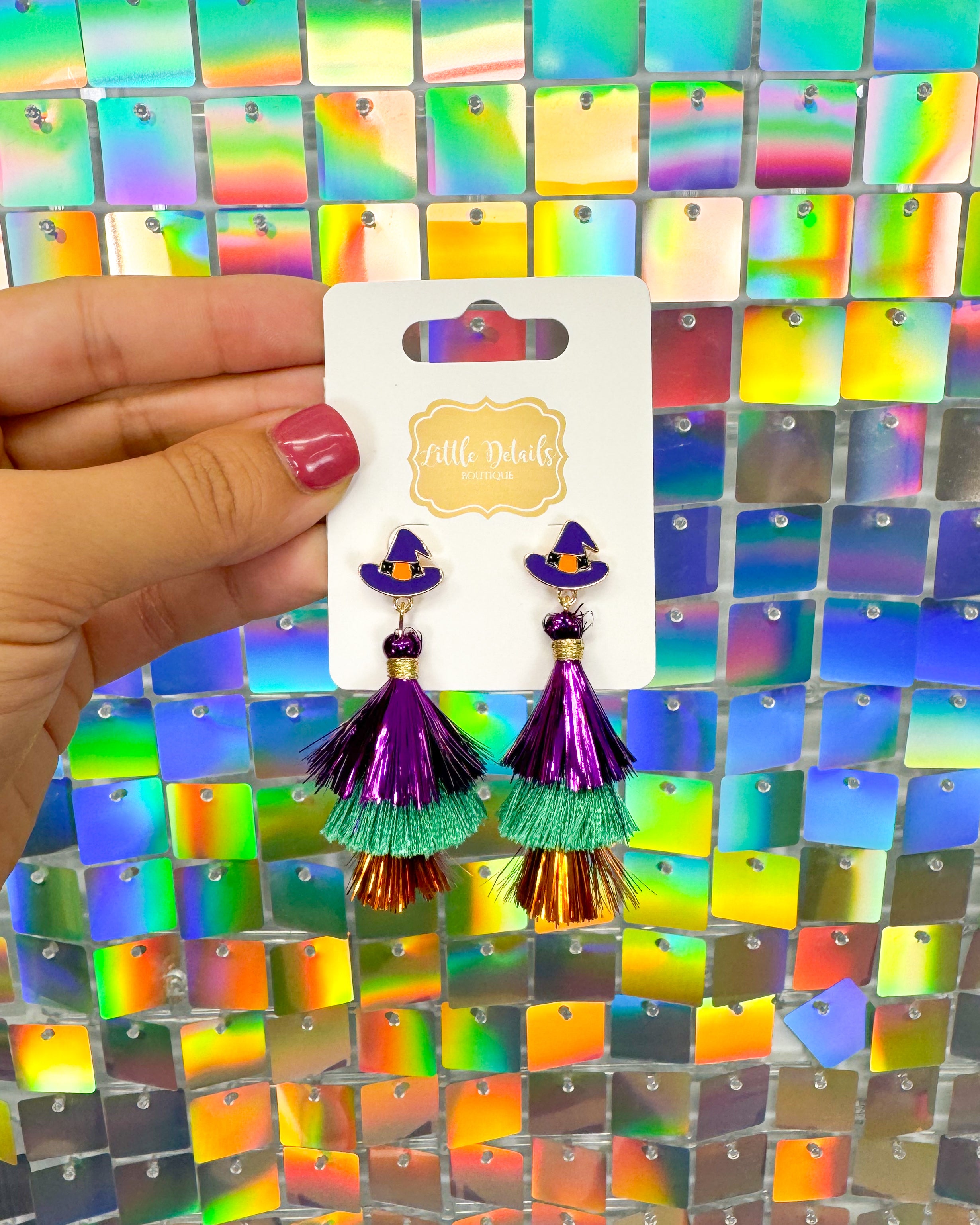 Triple Foil, Toil & Trouble Earrings