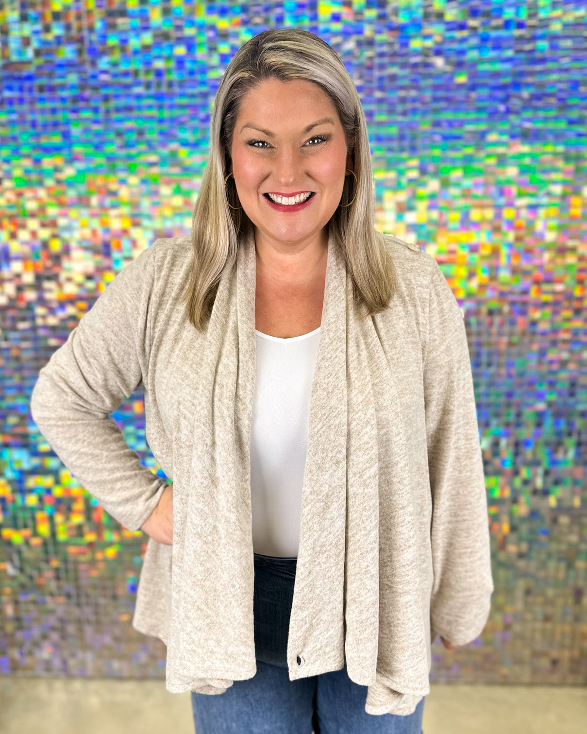 Journey Cardigan - Light Mocha