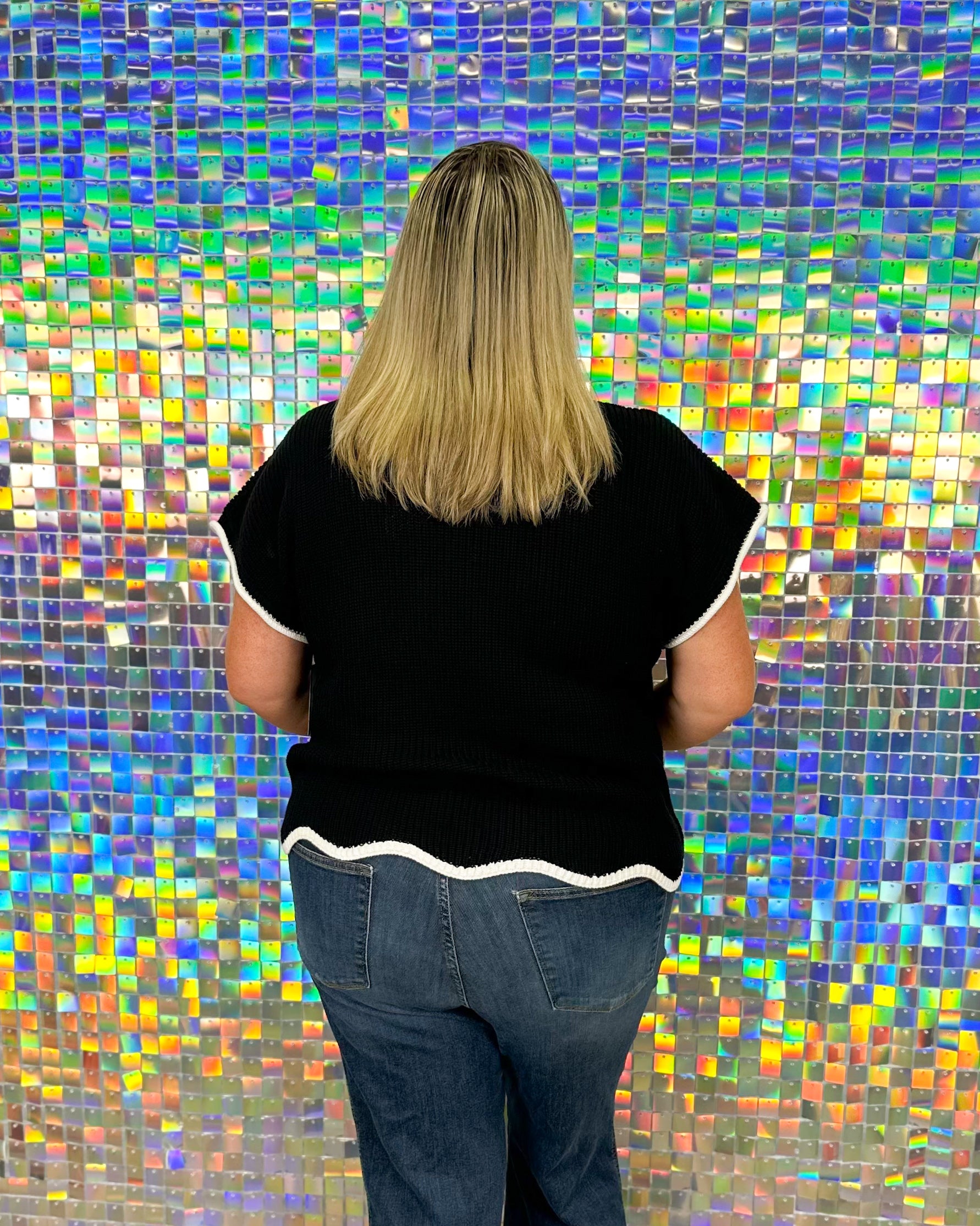 FINAL SALE Vanessa Sweater Top - Black