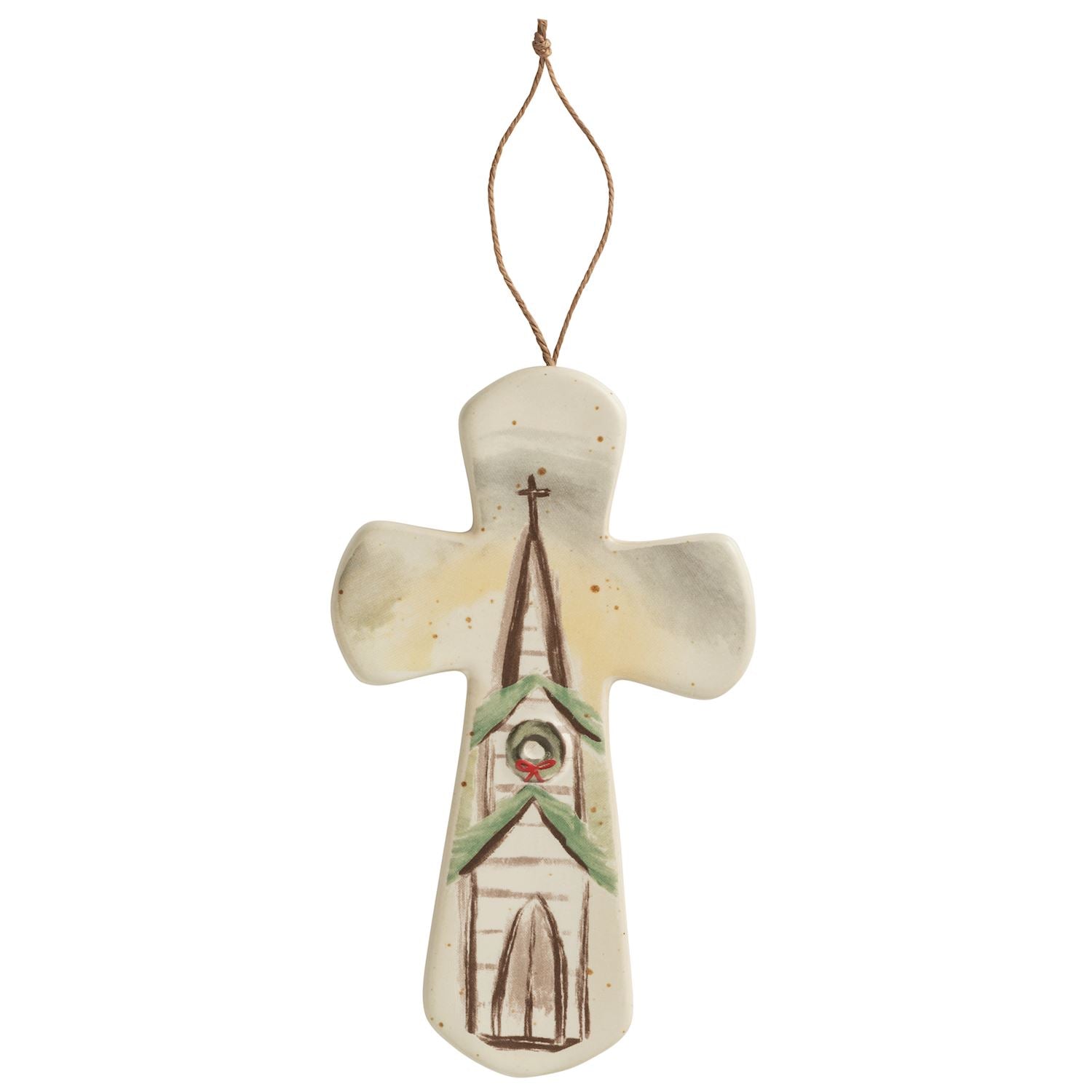 Church Ceramic Nativity Cross