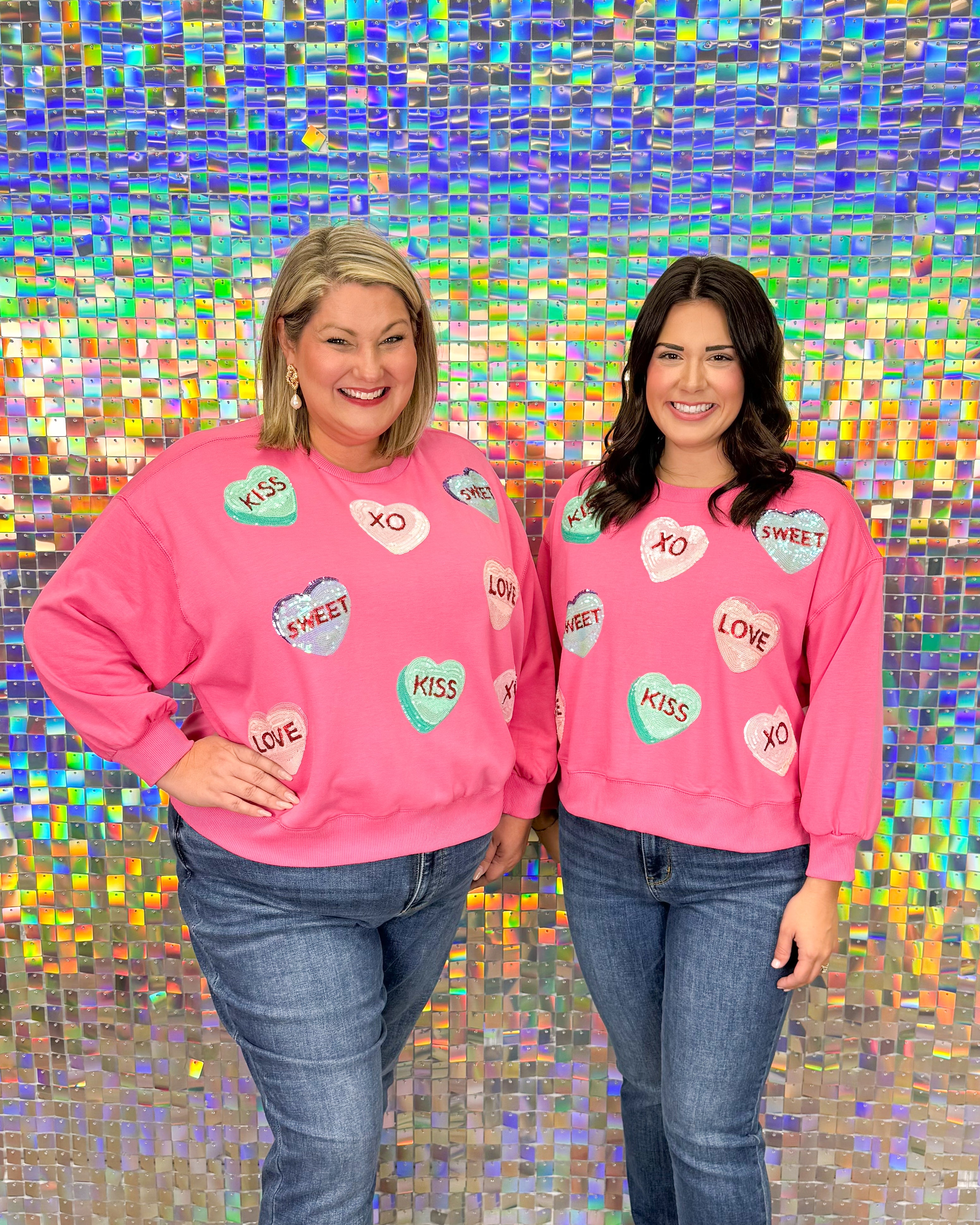 Millie Sweatshirt Candy Hearts