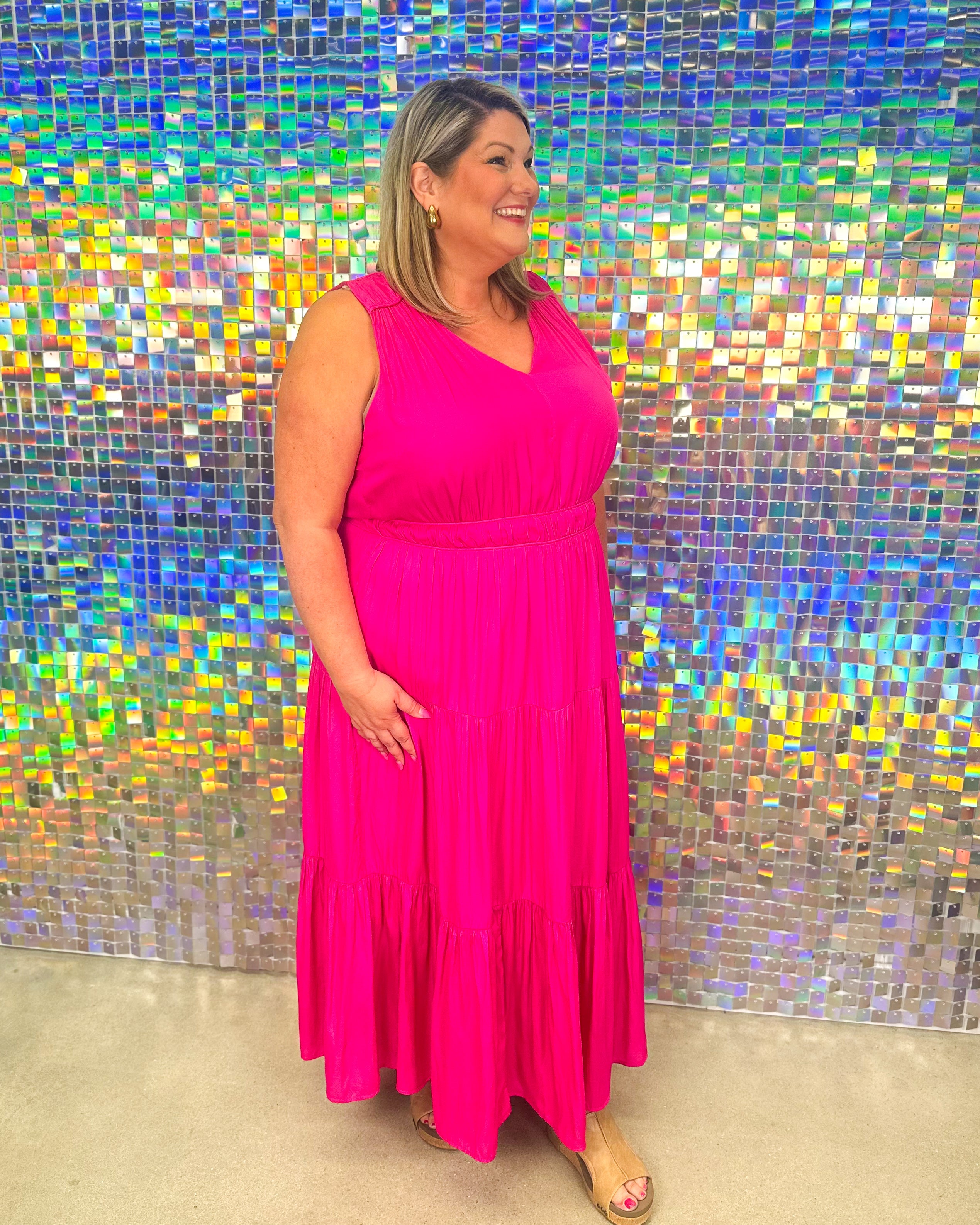 FINAL SALE Blaine Maxi Dress - Pink