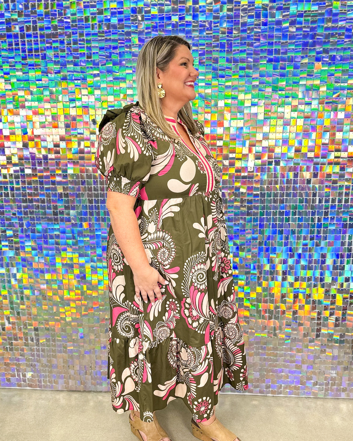 Agnes Maxi Dress - Olive