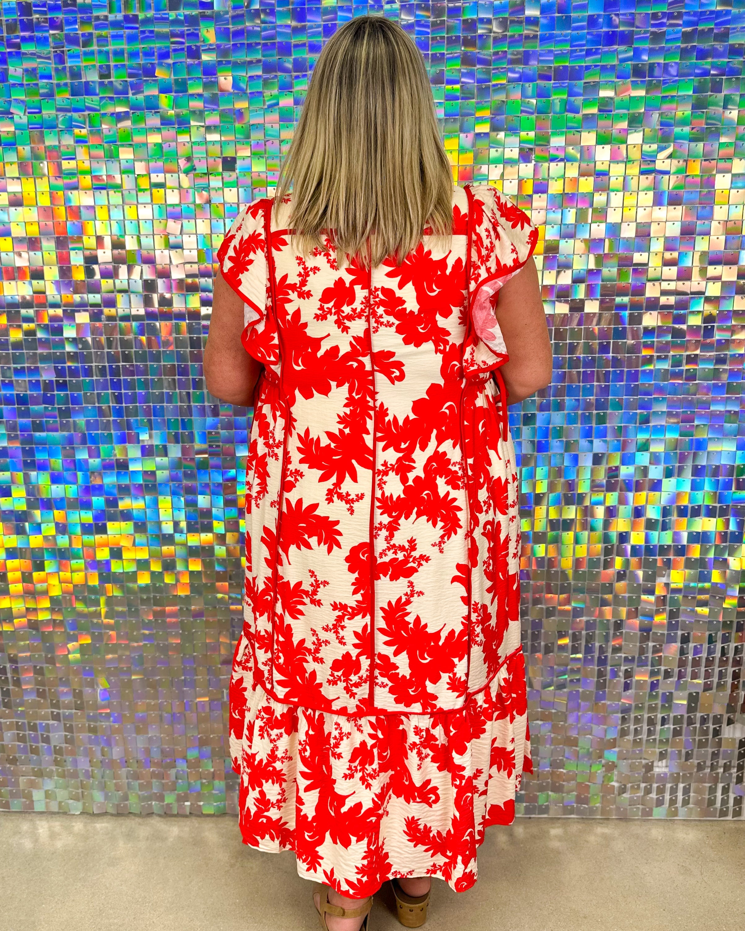 FINAL SALE-Simone Dress - Red