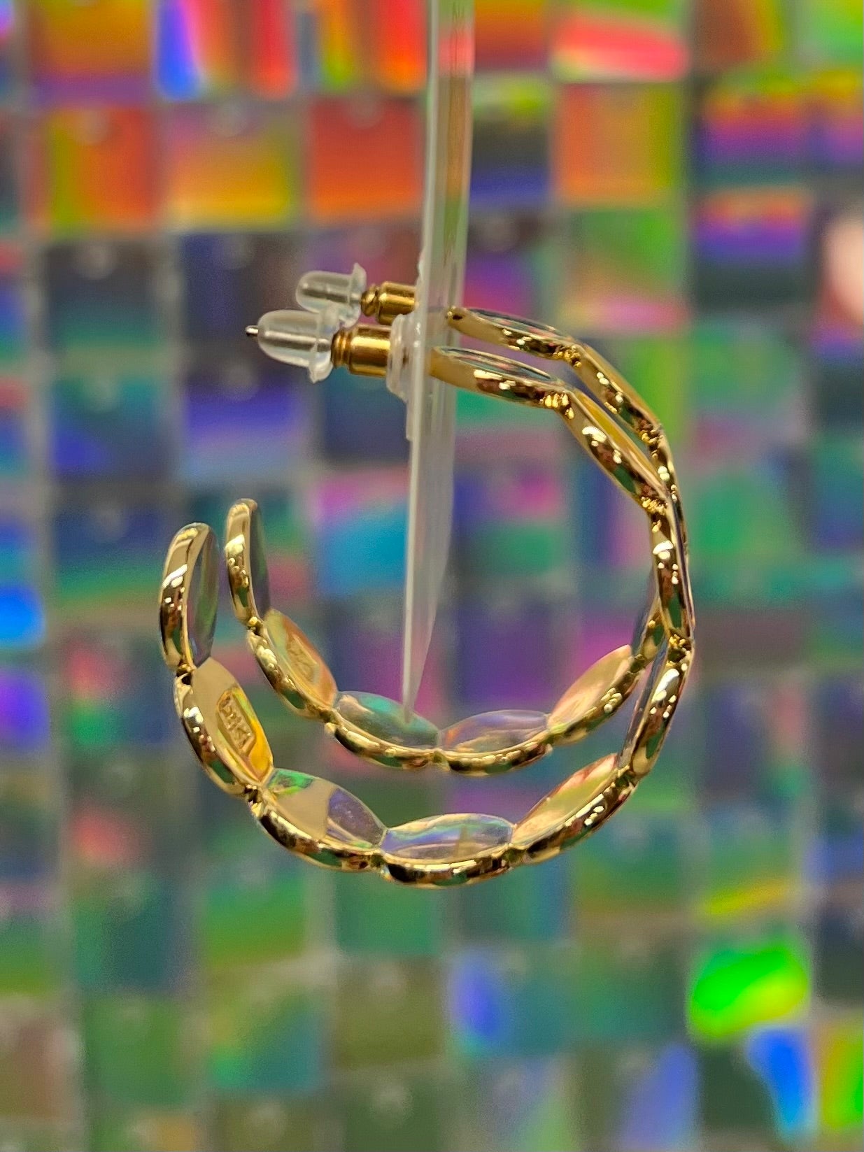 Lyla Earrings - Purple/Gold