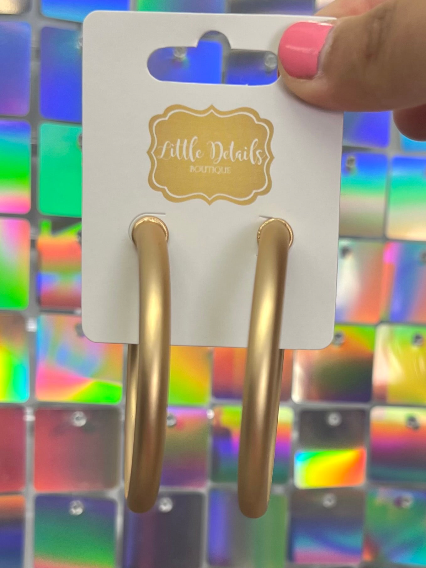 Sophie Earrings - Brushed Gold