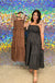 Entro New Romantics Dress - Brown, smocked, tie sleeves, tiered, midi, print, fall