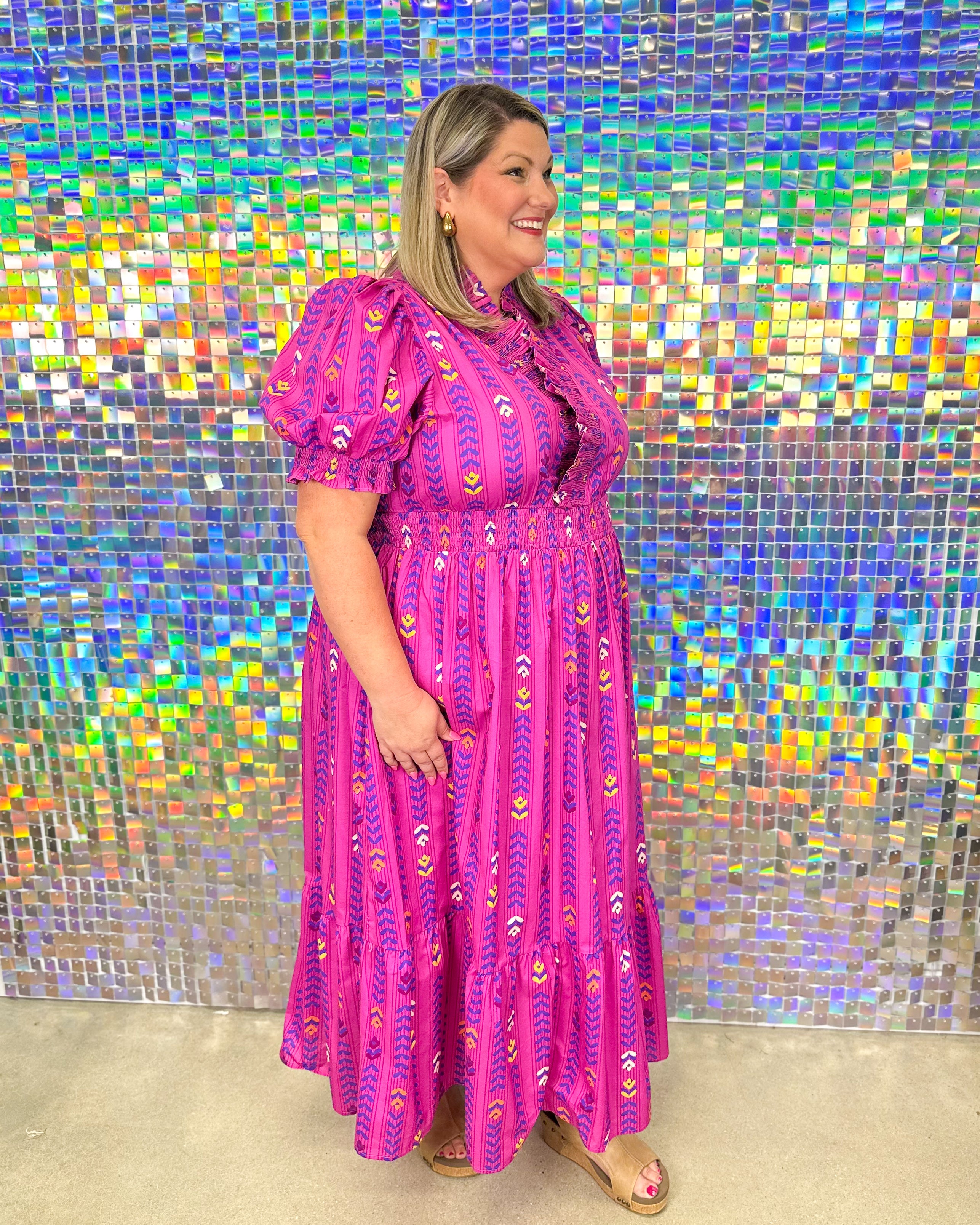 Bellamy Dress - Magenta