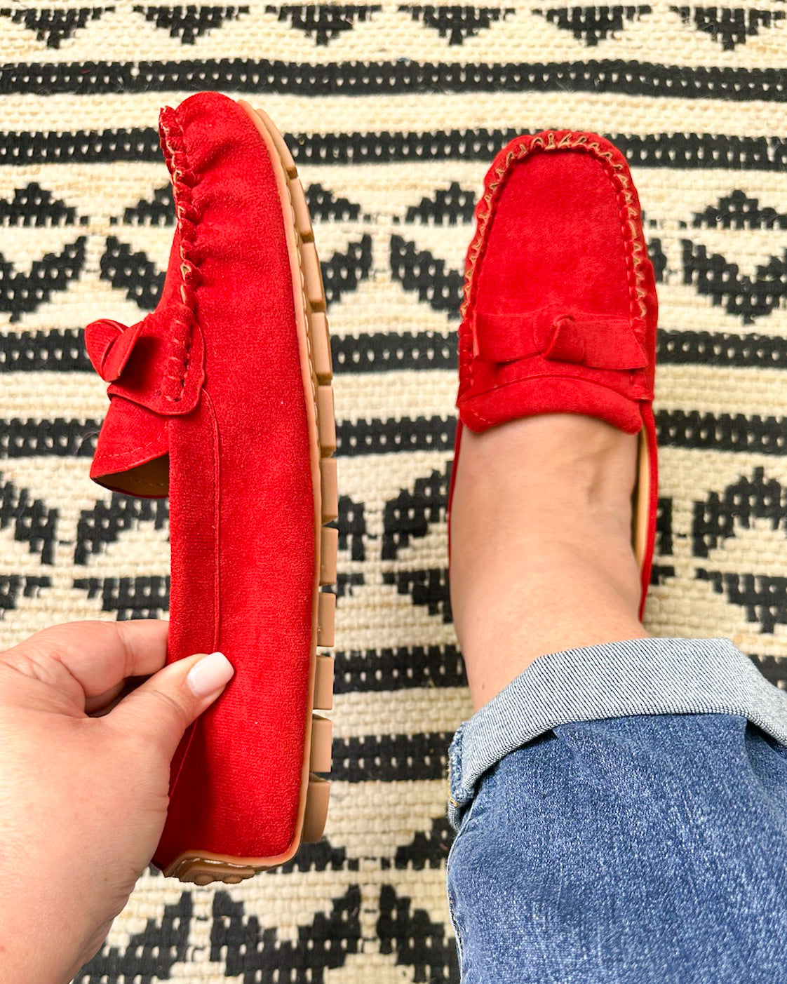 Driving Miss Daisy Loafer - Red