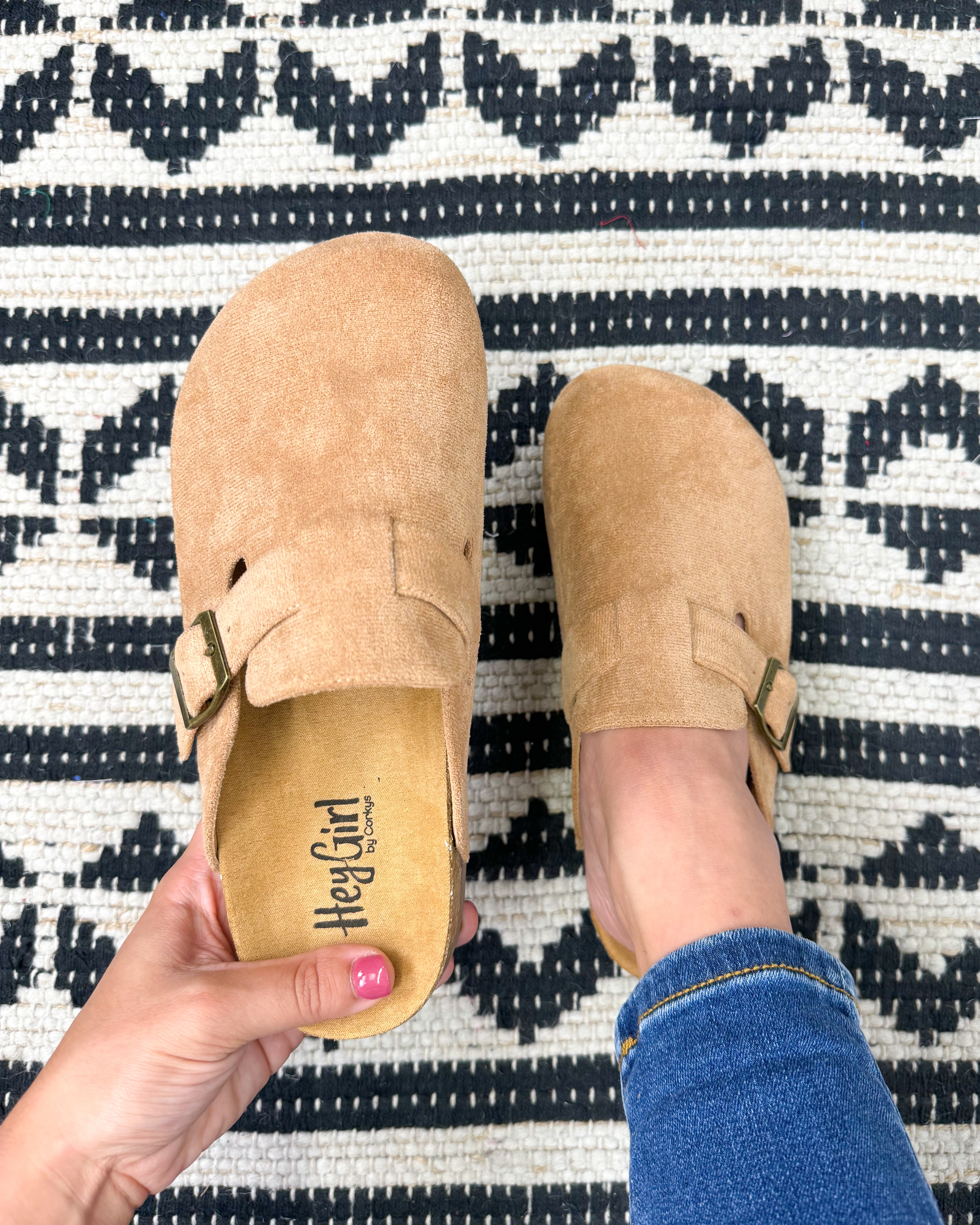 One For The Books - Camel Faux Suede