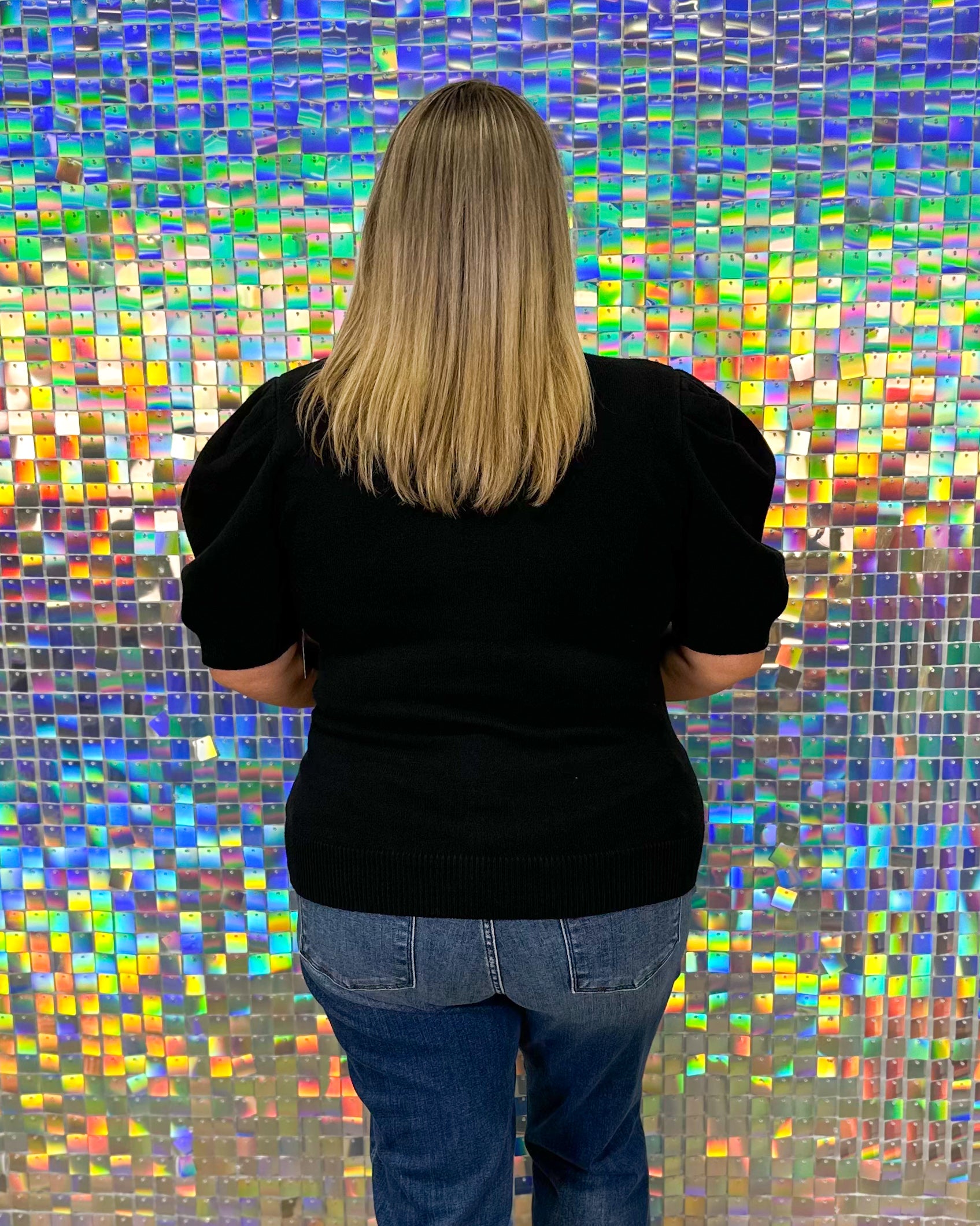 FINAL SALE- Daniella Sweater Top - Black