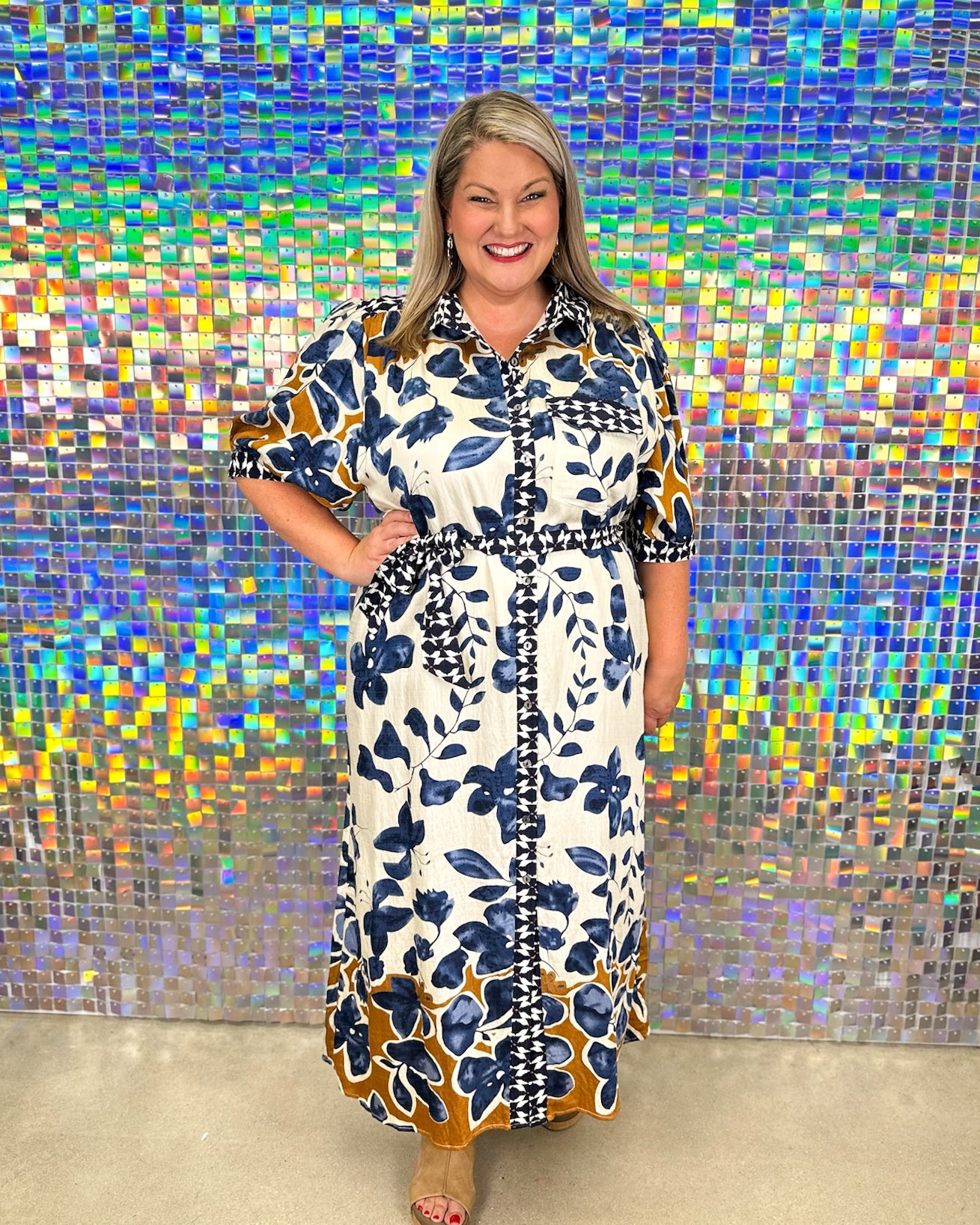 Arabella Dress - Slate Blue