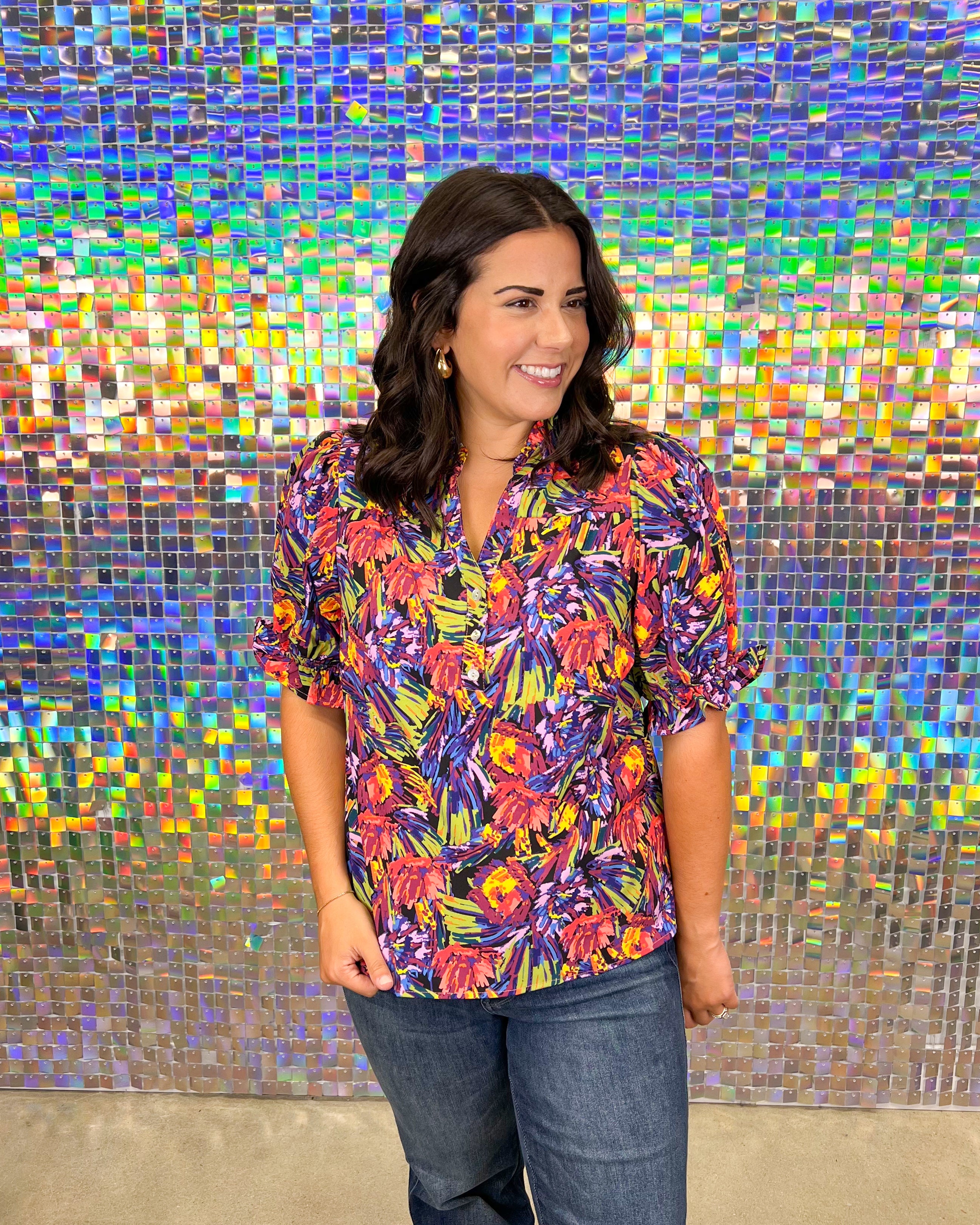 Marlowe Top - Wanderlust Multi