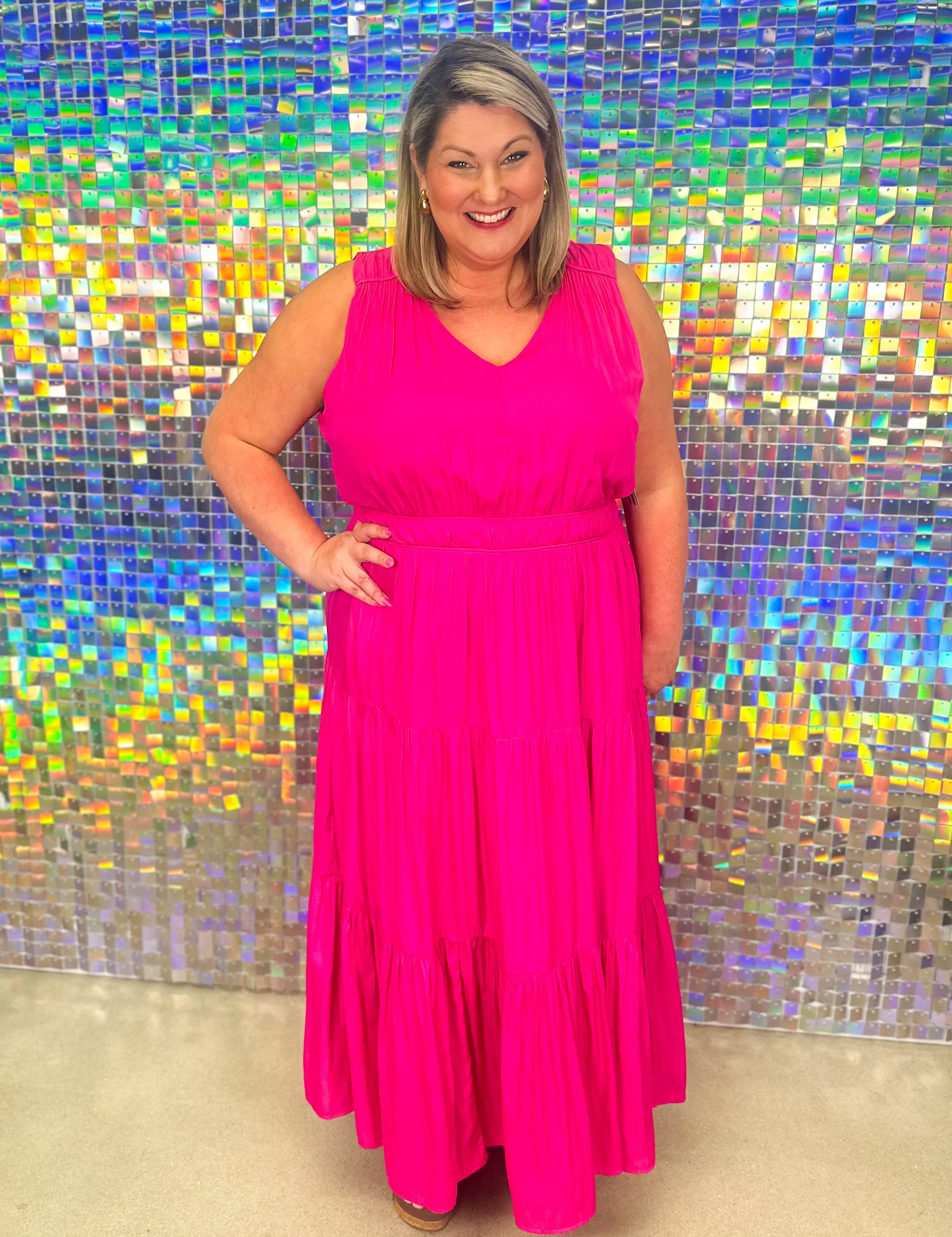 FINAL SALE Blaine Maxi Dress - Pink