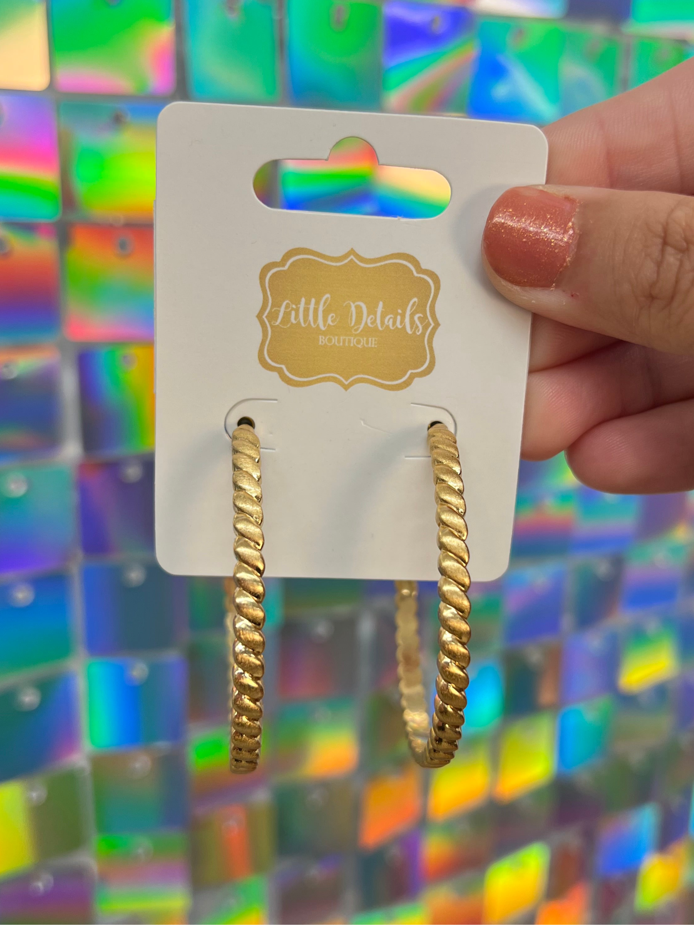 Addison Earrings Gold - Large