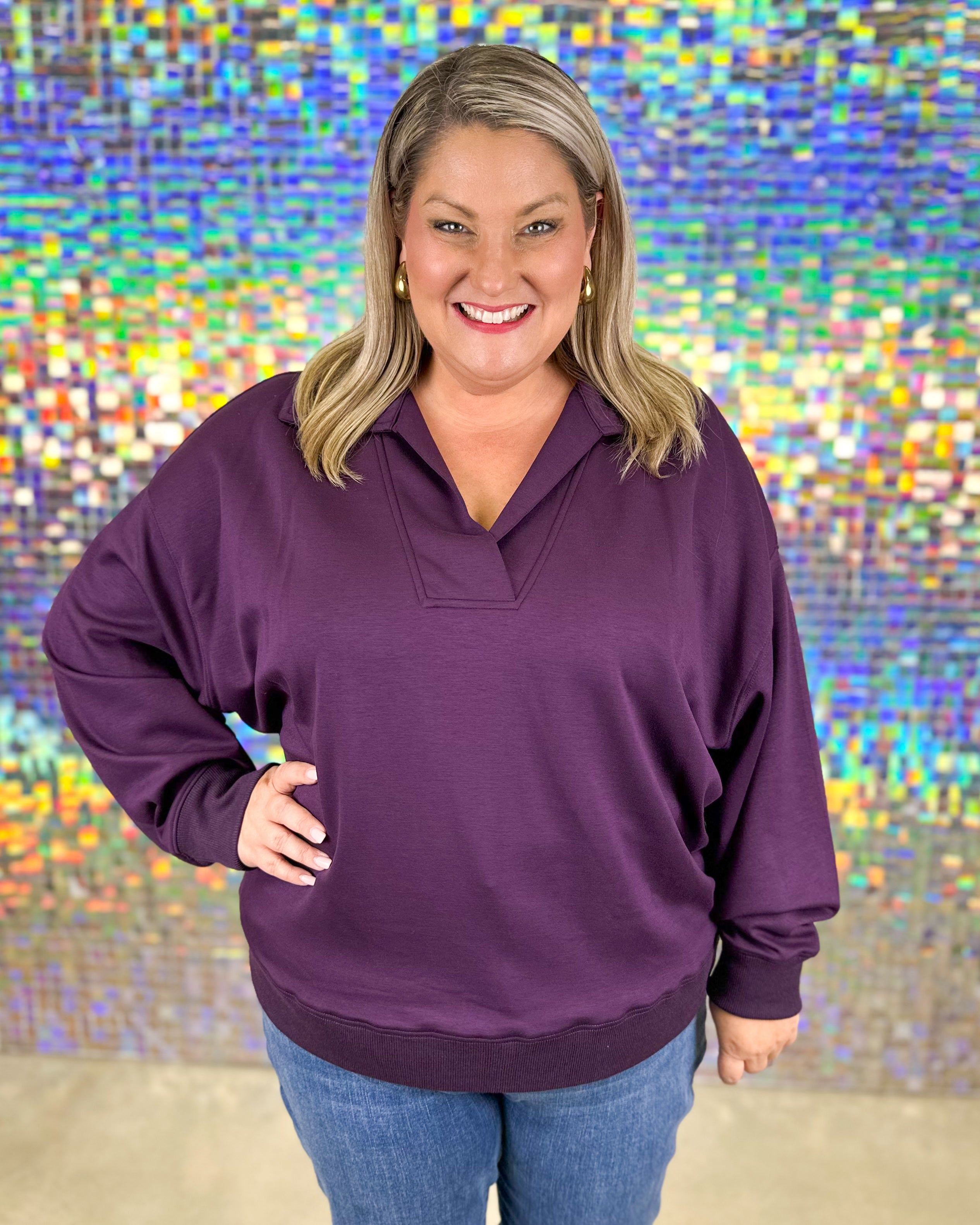 Brynn Sweatshirt - Plum