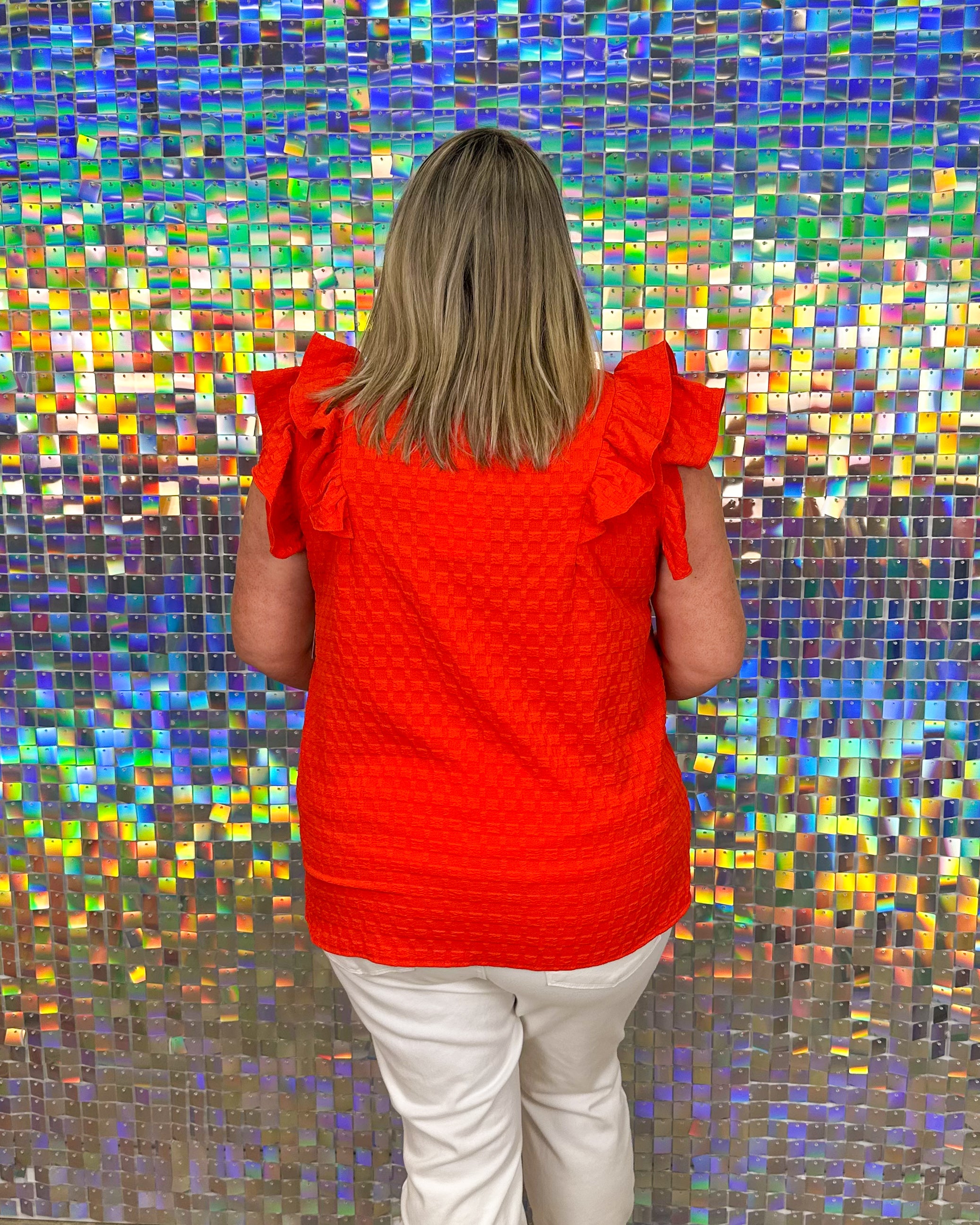 Grace Top - Cherry Red