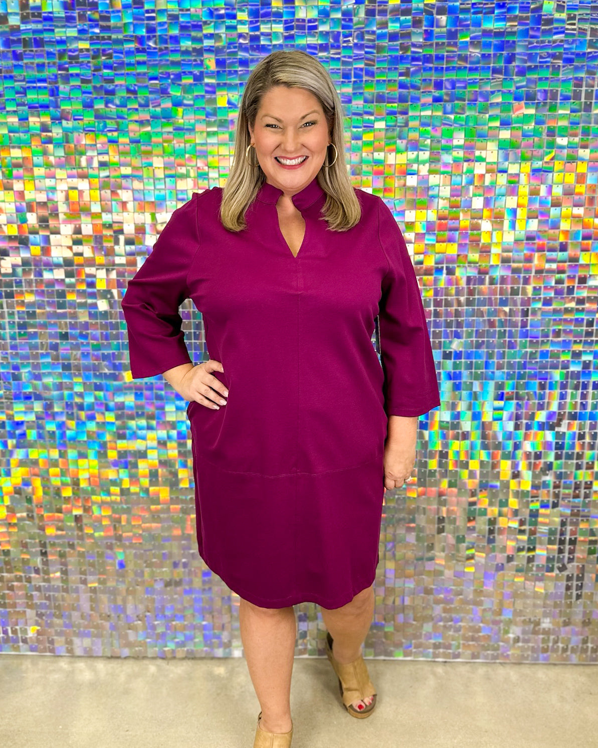 Portfolio Dress - Merlot