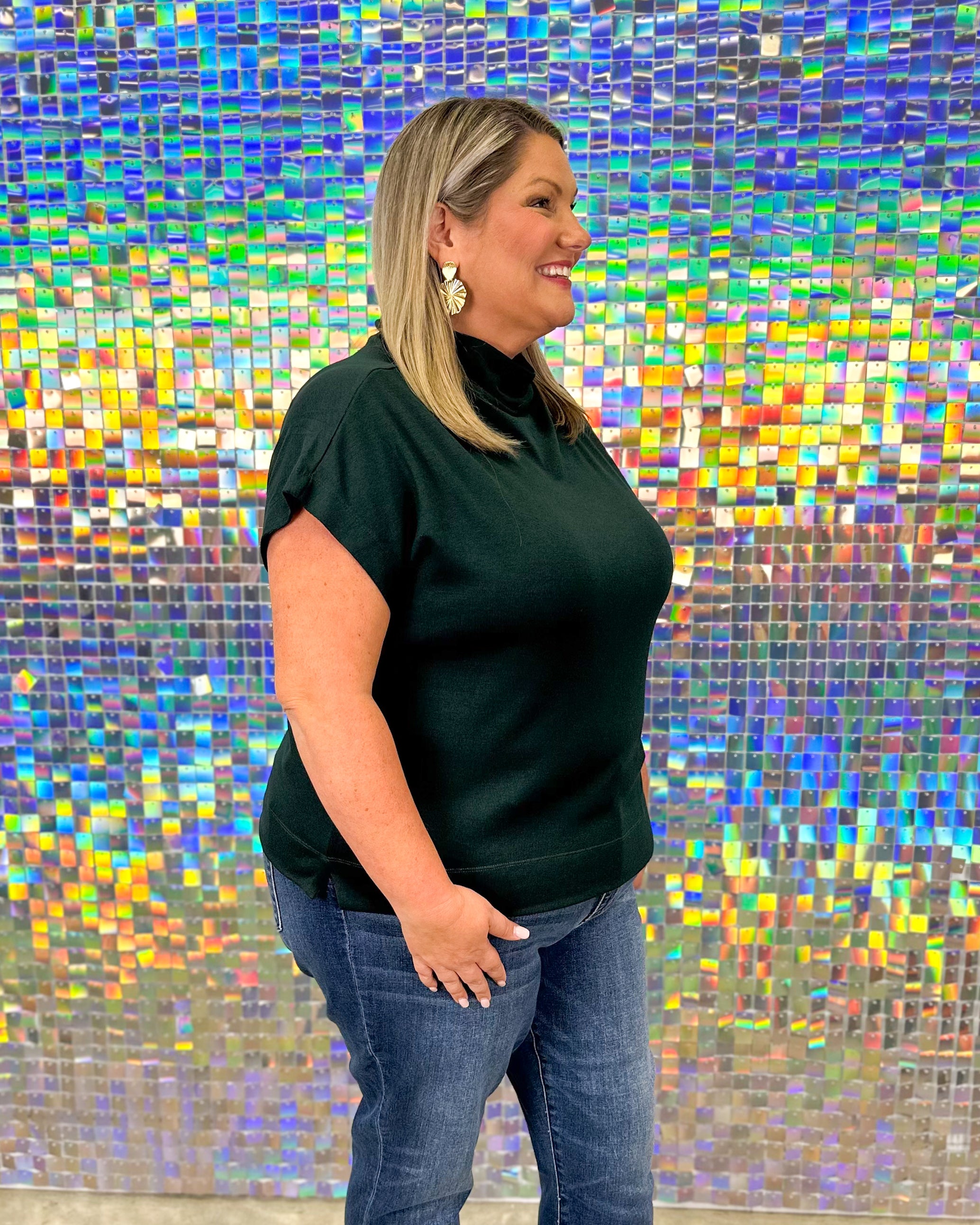 Pacey Top - Hunter Green