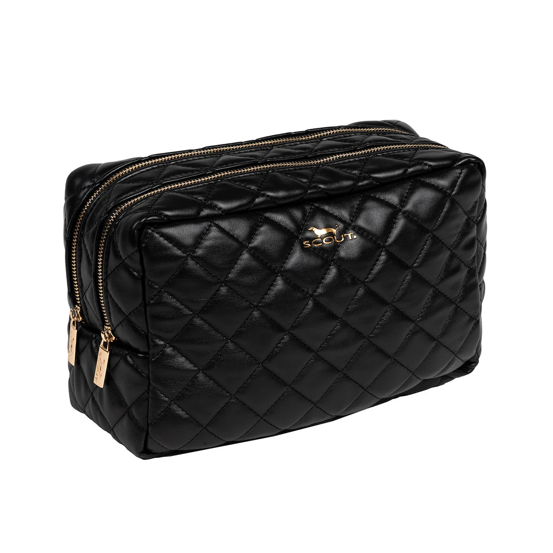 SCOUT 2-Way Toiletry Bag - Black Quilted