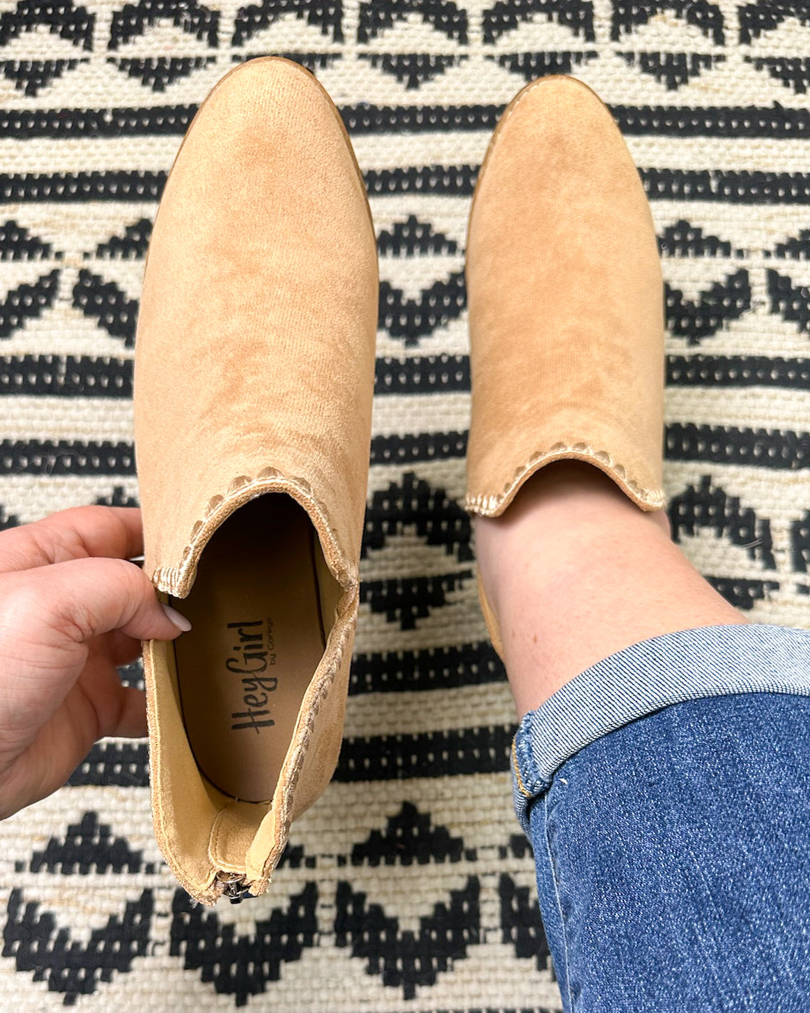 Spice It Up Bootie - Camel Faux Suede