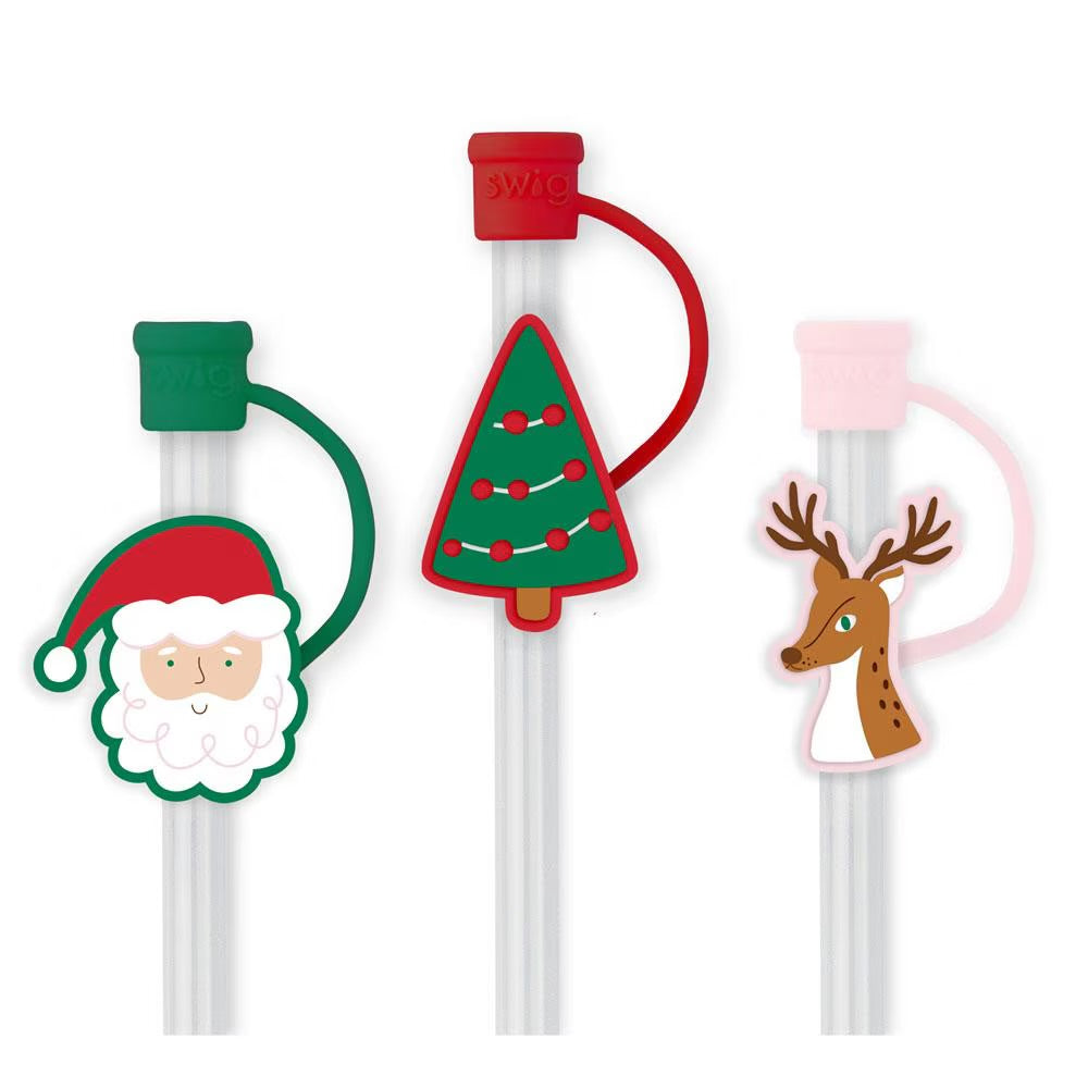 Swig Reusable Straw Toppers - Christmas Cameos